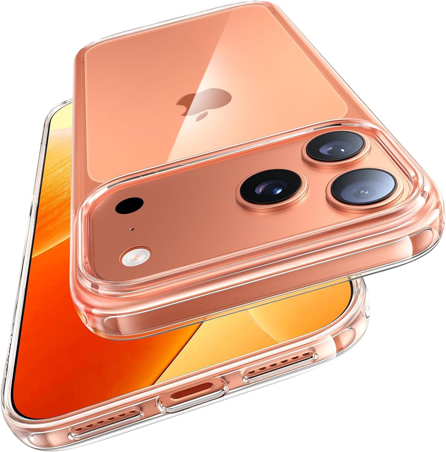 MSM Handyhülle Hülle + 2X Schutzglas für iPhone 17 Pro / 17 Pro Max Panzerfolie KLAR