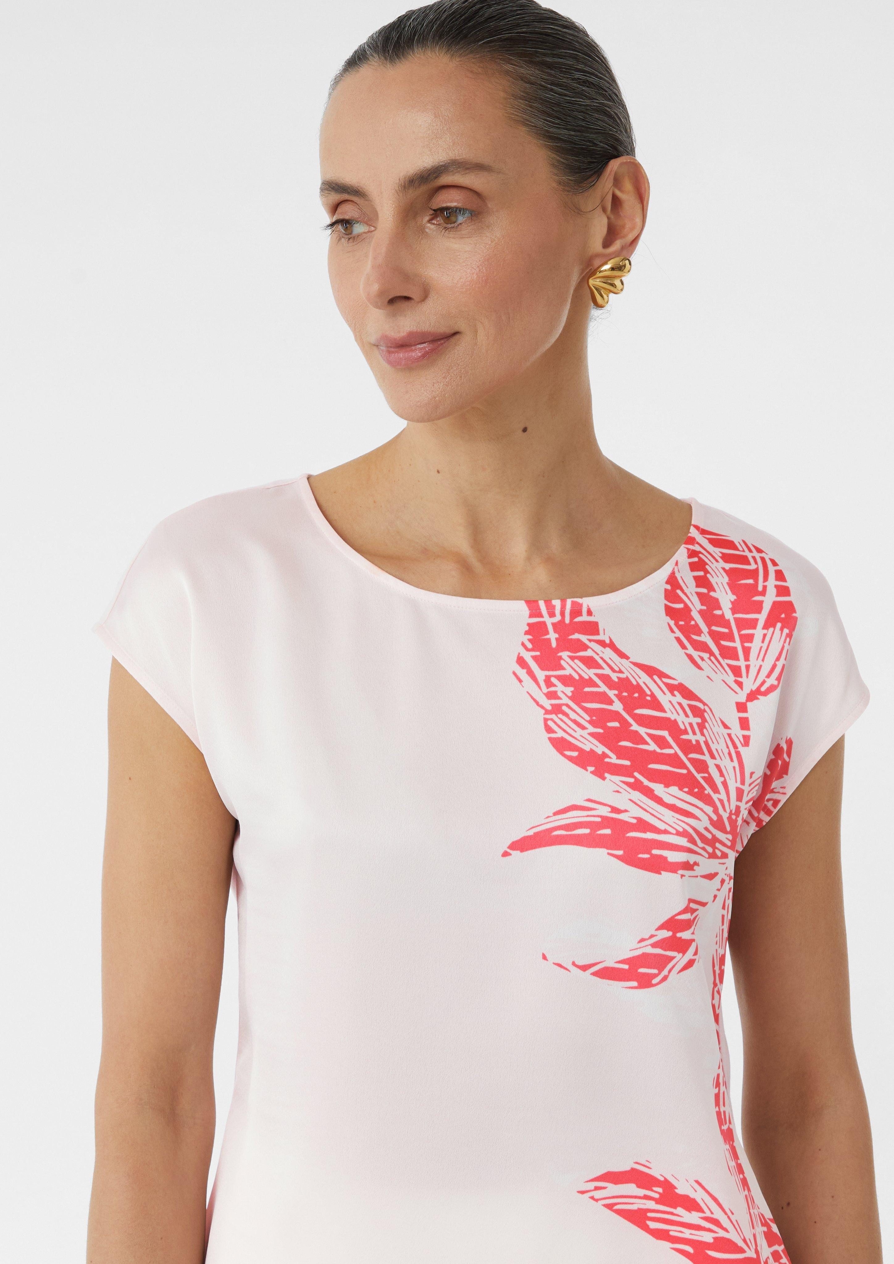 Comma Kurzarmshirt Blusenshirt im Fabricmix mit günstig online kaufen
