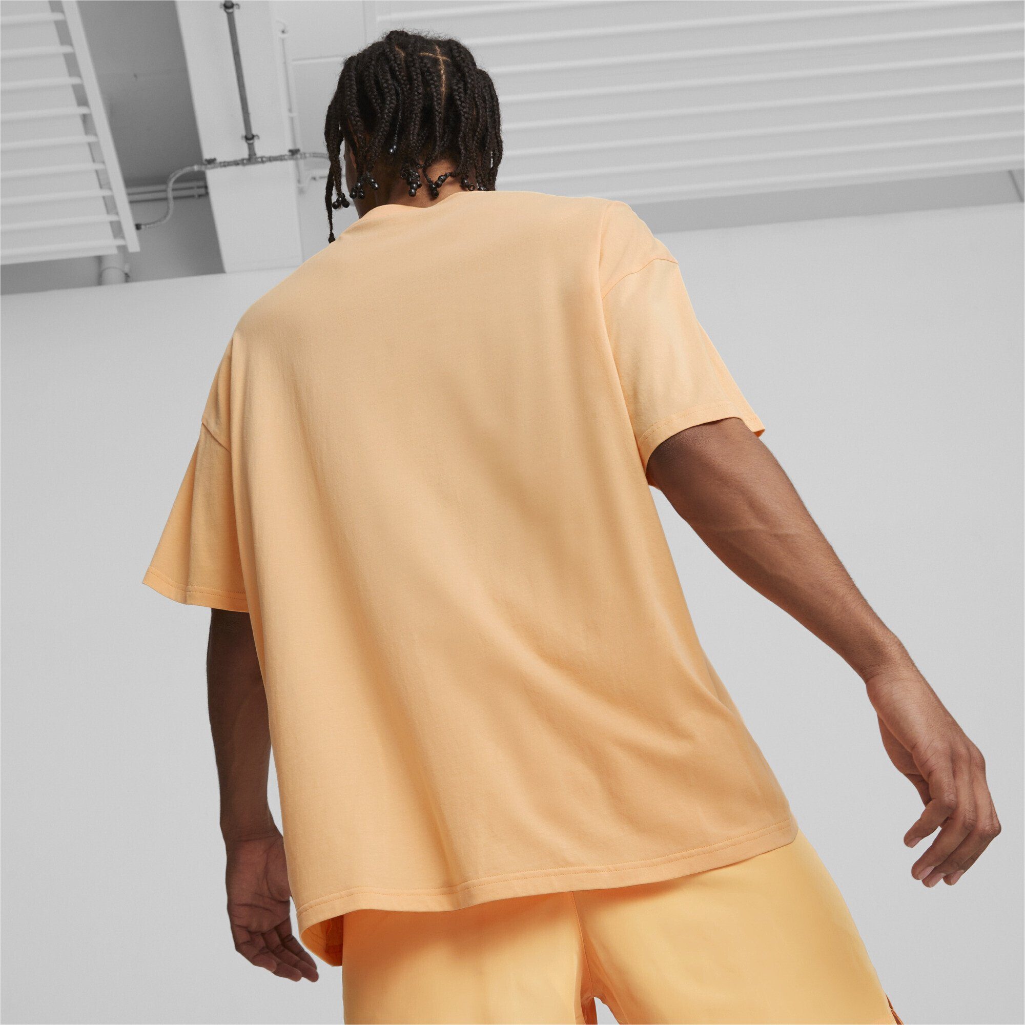 PUMA T-Shirt Classics Oversized T-Shirt Orange Herren Peach
