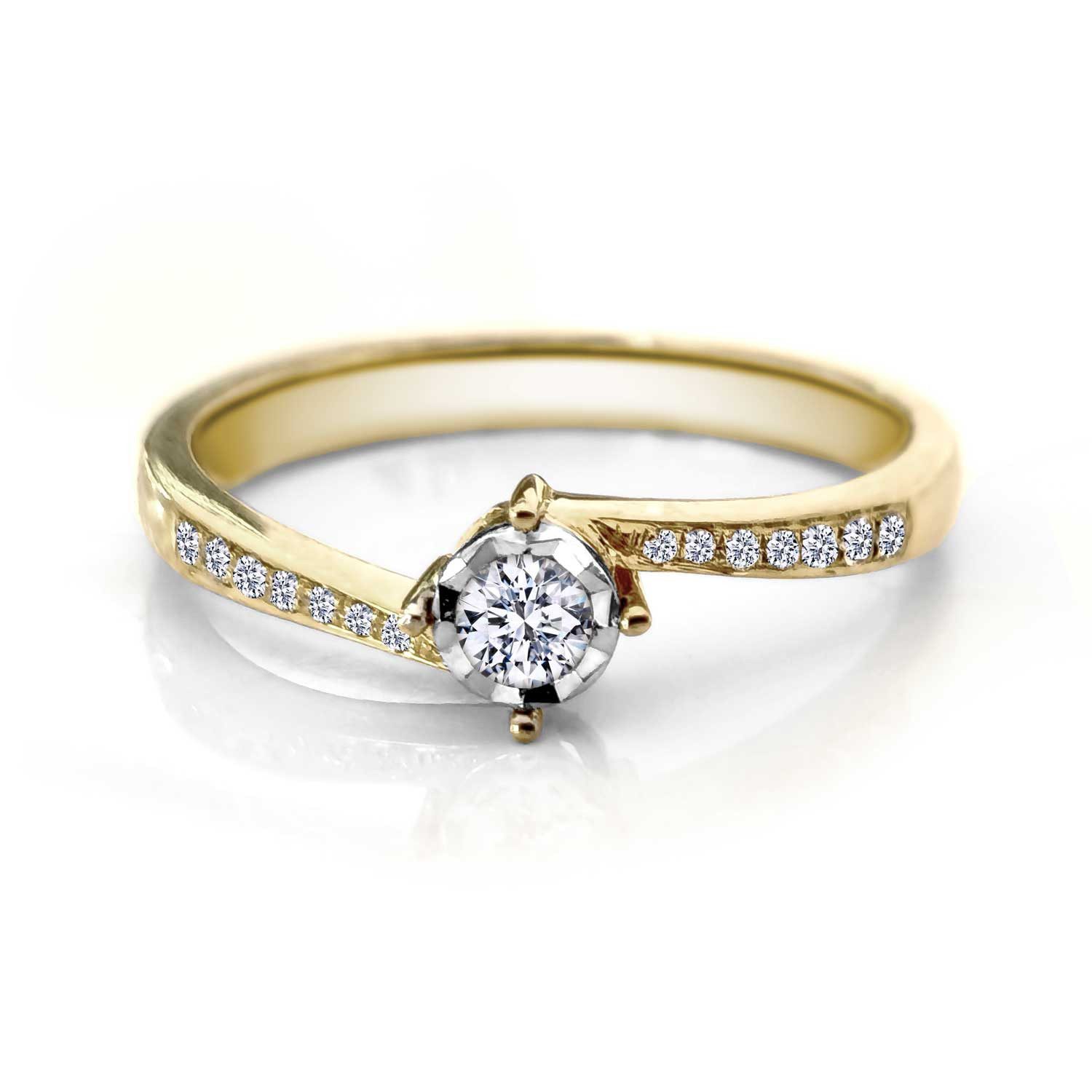 Adam & Eve Verlobungsring Verlobungsring Brillantring 585/- Gelbgold 0,15 c günstig online kaufen