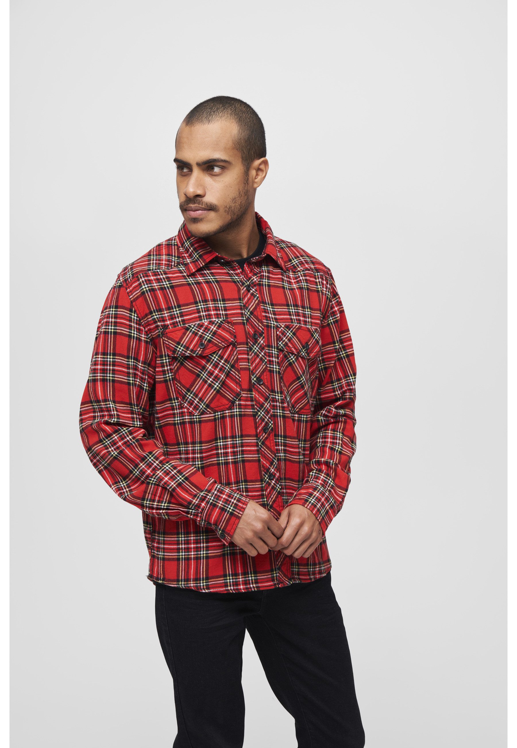 Brandit Langarmhemd Brandit Herren Checked Shirt (1-tlg)