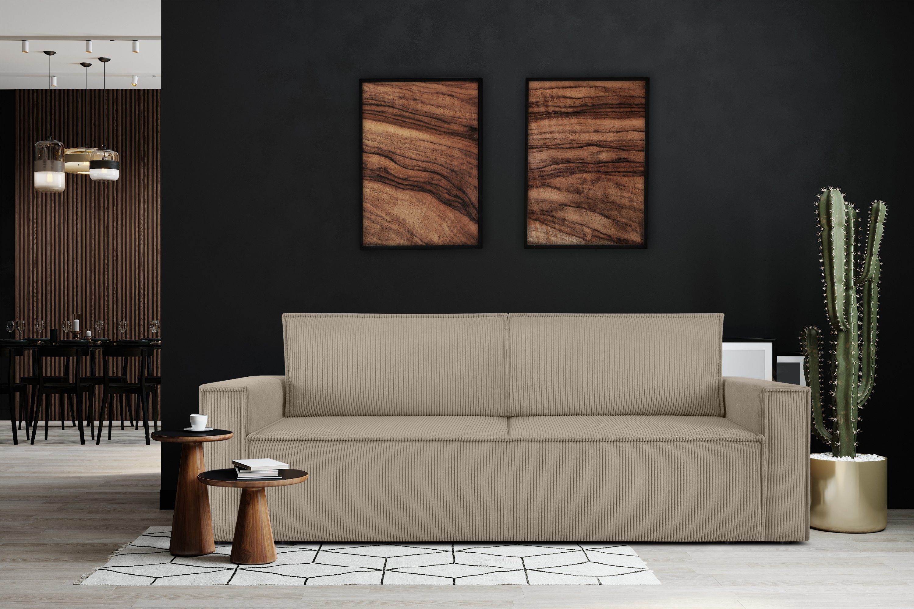 KONSIMO® 3-Sitzer Sofa NAPI mit Schlaffunktion, Modern, hergestellt in der günstig online kaufen