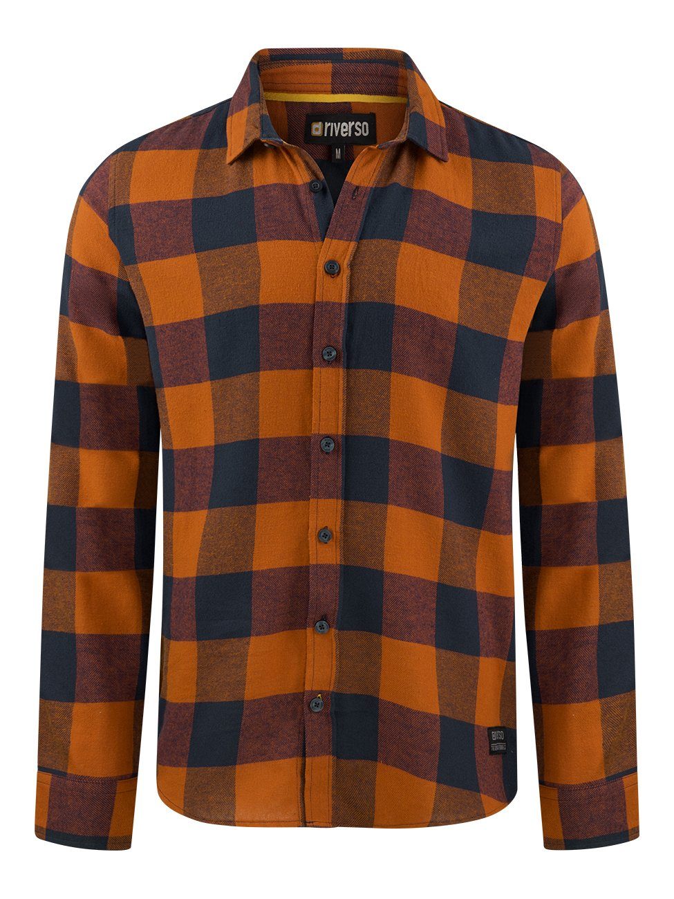 Langarmhemd Herren Karohemd RIVArne Regular Fit