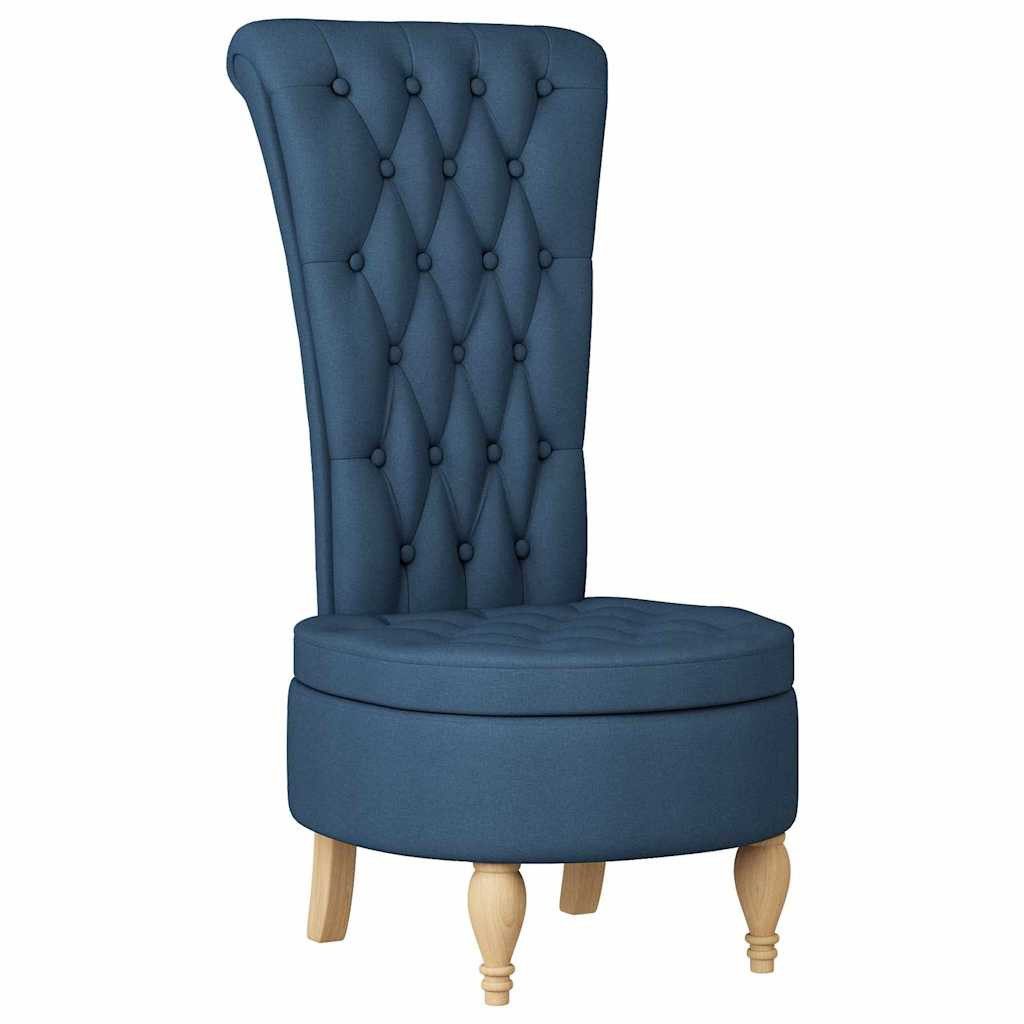 vidaXL Polsterstuhl Schlafsessel Blau 56,5 x 70 x 110 cm Stoff (1 St)