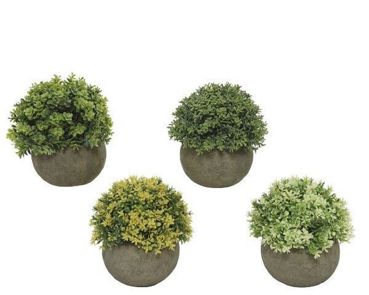 Kunstpflanze Pflanze Topf Blumen Dekoration grün Ø12/H13cm Stückpreis, Kaemingk