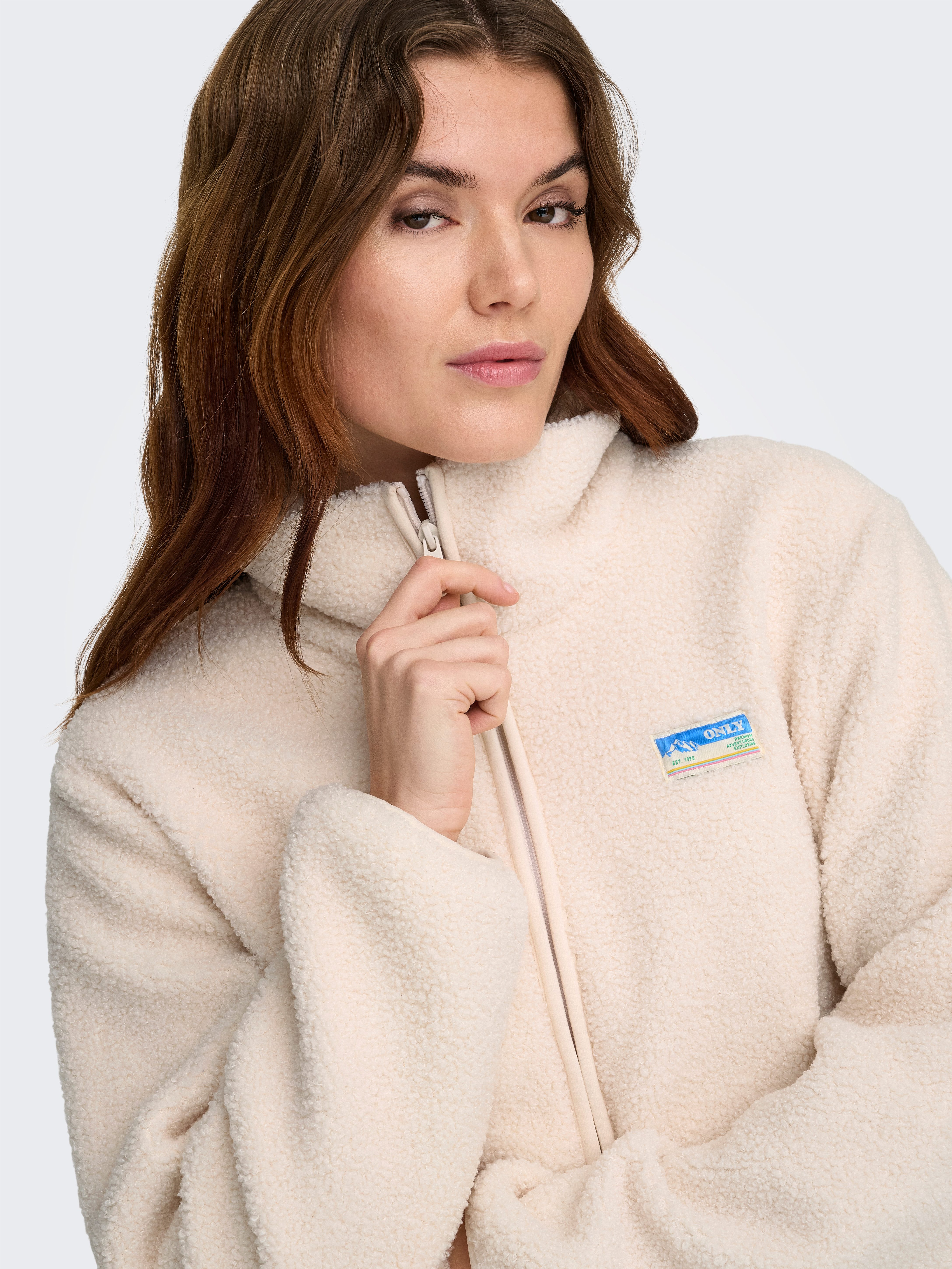 ONLY Plüschjacke ONLEVA LIFE TEDDY JACKET CC OTW Kunstfaser