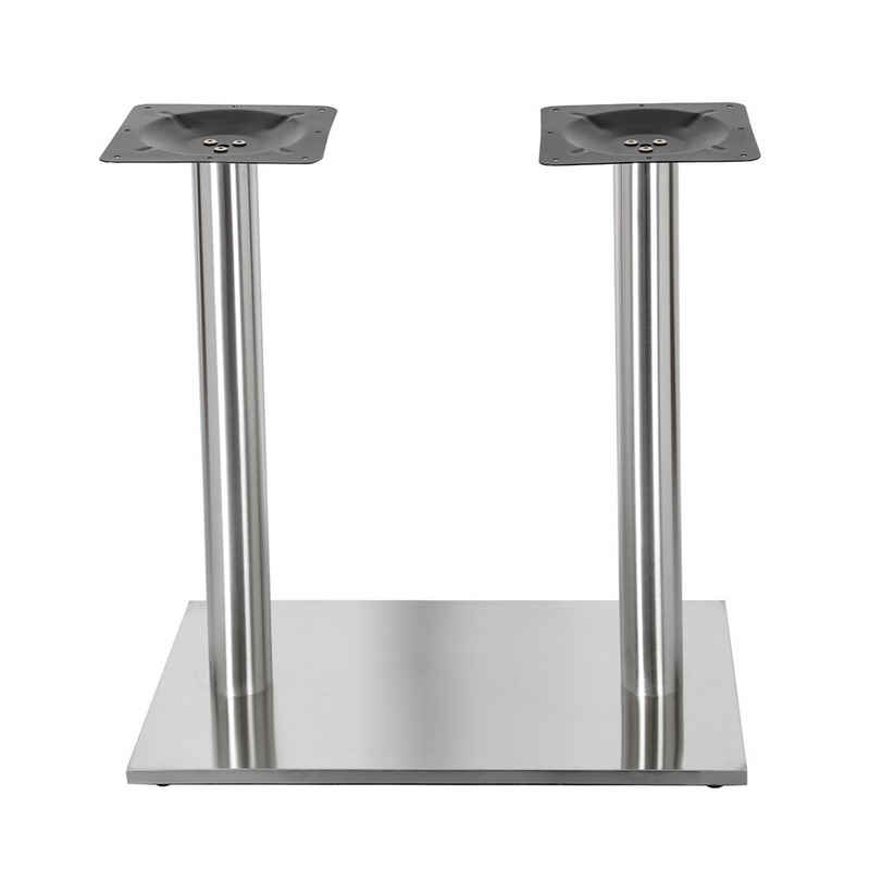 Mucola Möbelfuß Tischsäule Tischfuß Möbelfuß Tischbein Stützfuß Möbelbein Edelstahl, (Stück, 5-St), robust