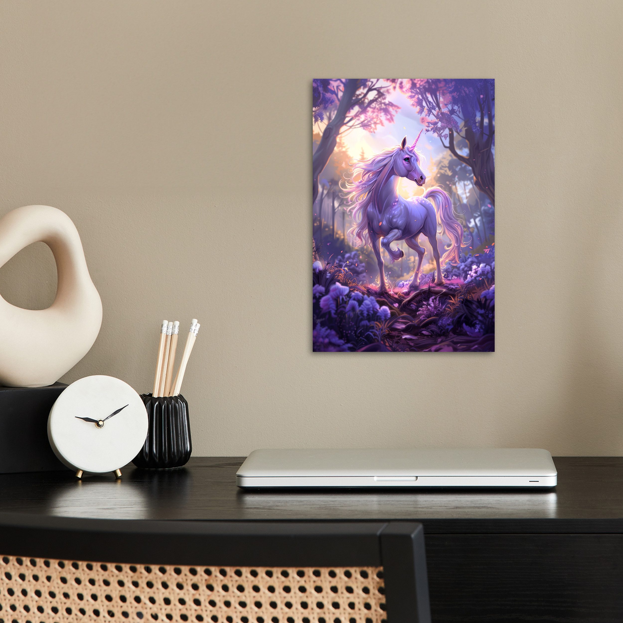 MuchoWow Poster Einhorn - Lila - günstig online kaufen