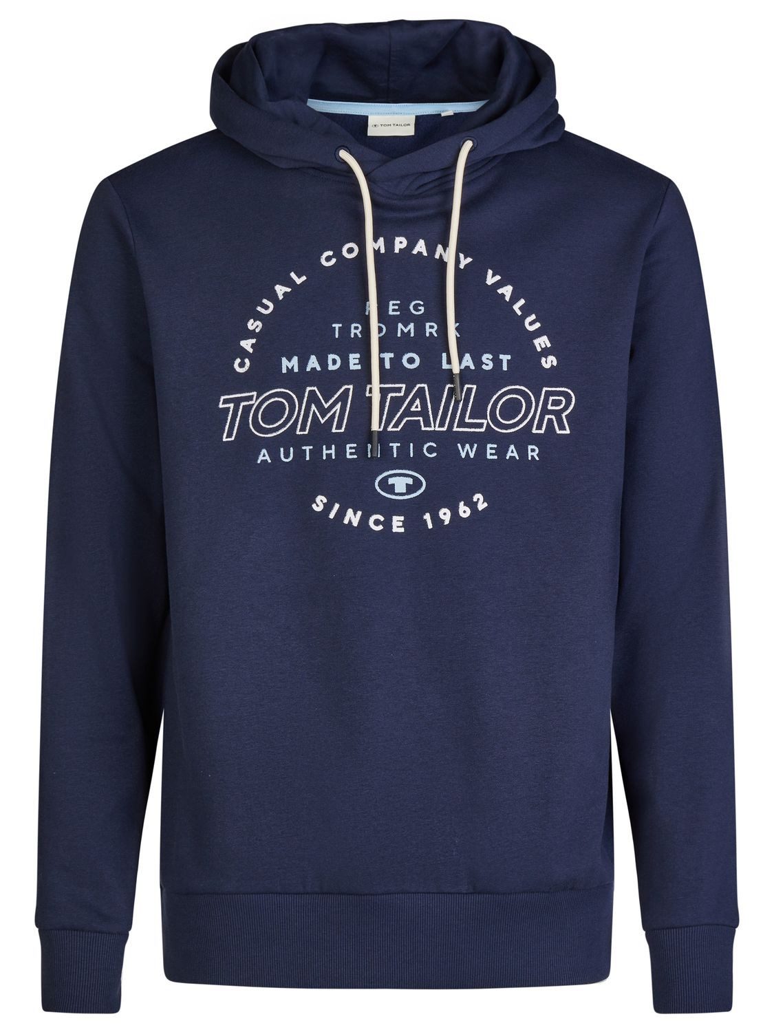 TOM TAILOR Kapuzenpullover Herren Printed Hoodie Regular Fit Streetwear Sweatshirt mit Kapuze