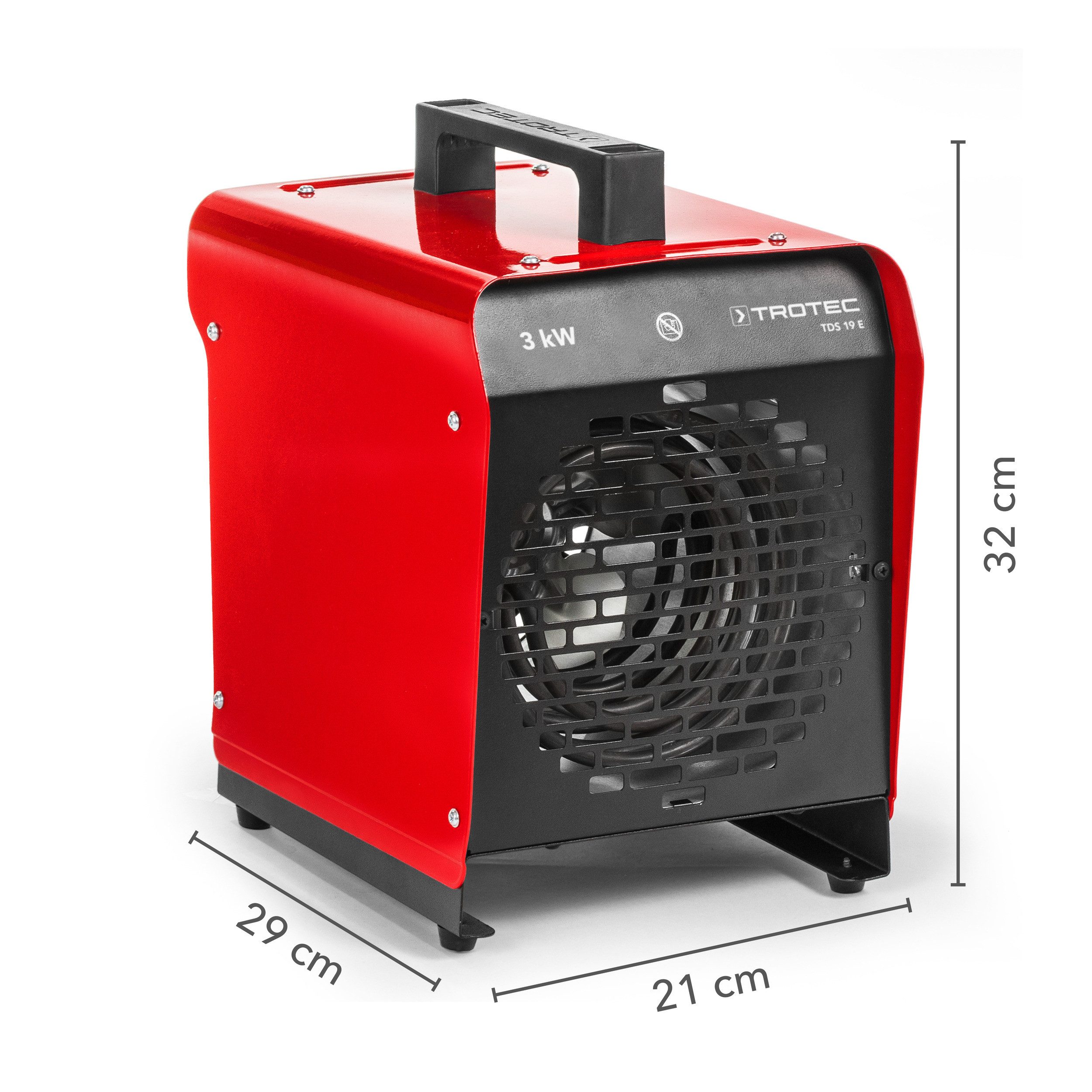 TROTEC Heizlüfter, Elektroheizer Bauheizer Heizlüfter, Thermostat, Ventilat günstig online kaufen
