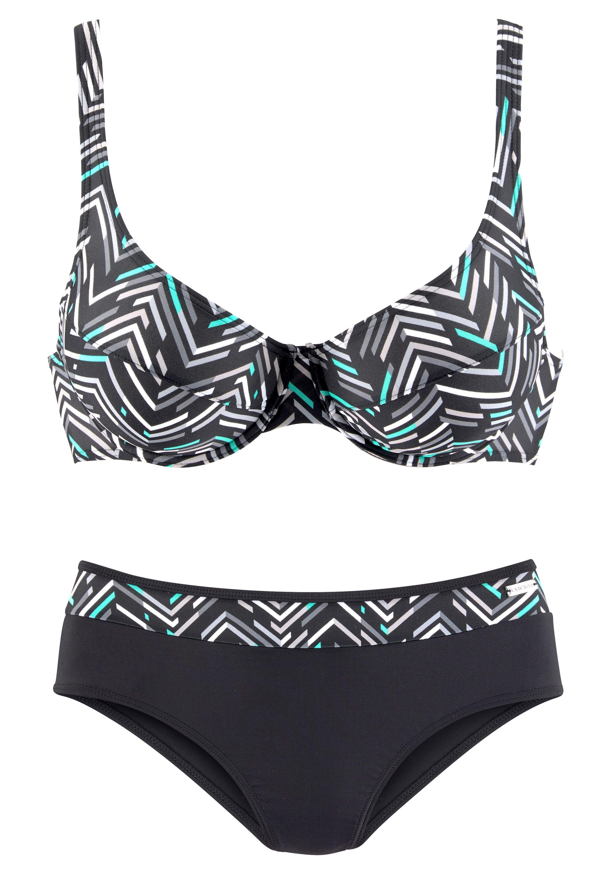 LASCANA Bügel-Bikini im grafischen Druckdesign günstig online kaufen
