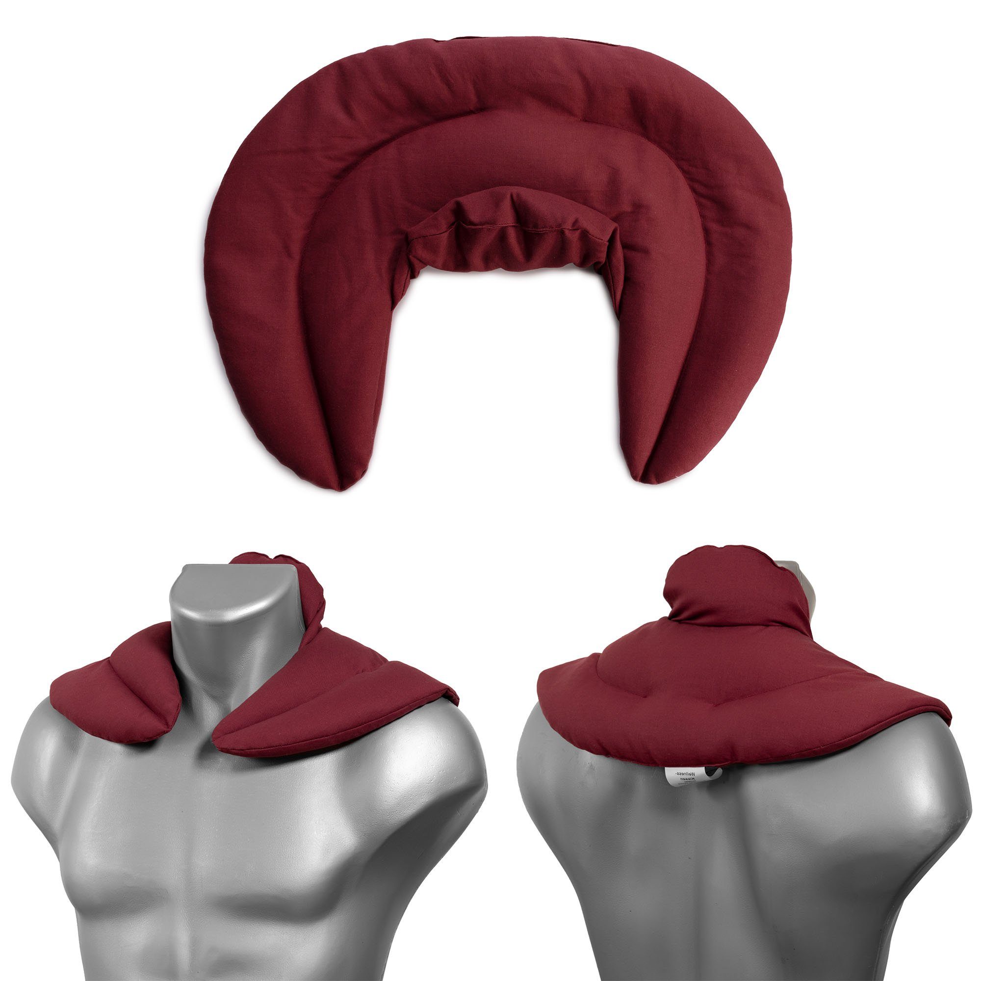 Giraffenland Wärmekissen Nackenhörnchen mit Stehkragen Nackenkissen Wärmekissen - Dinkelkissen, Wärmekissen Mikrowelle/Backofen, Kältekissen Kühlschrank/Gefriertruhe