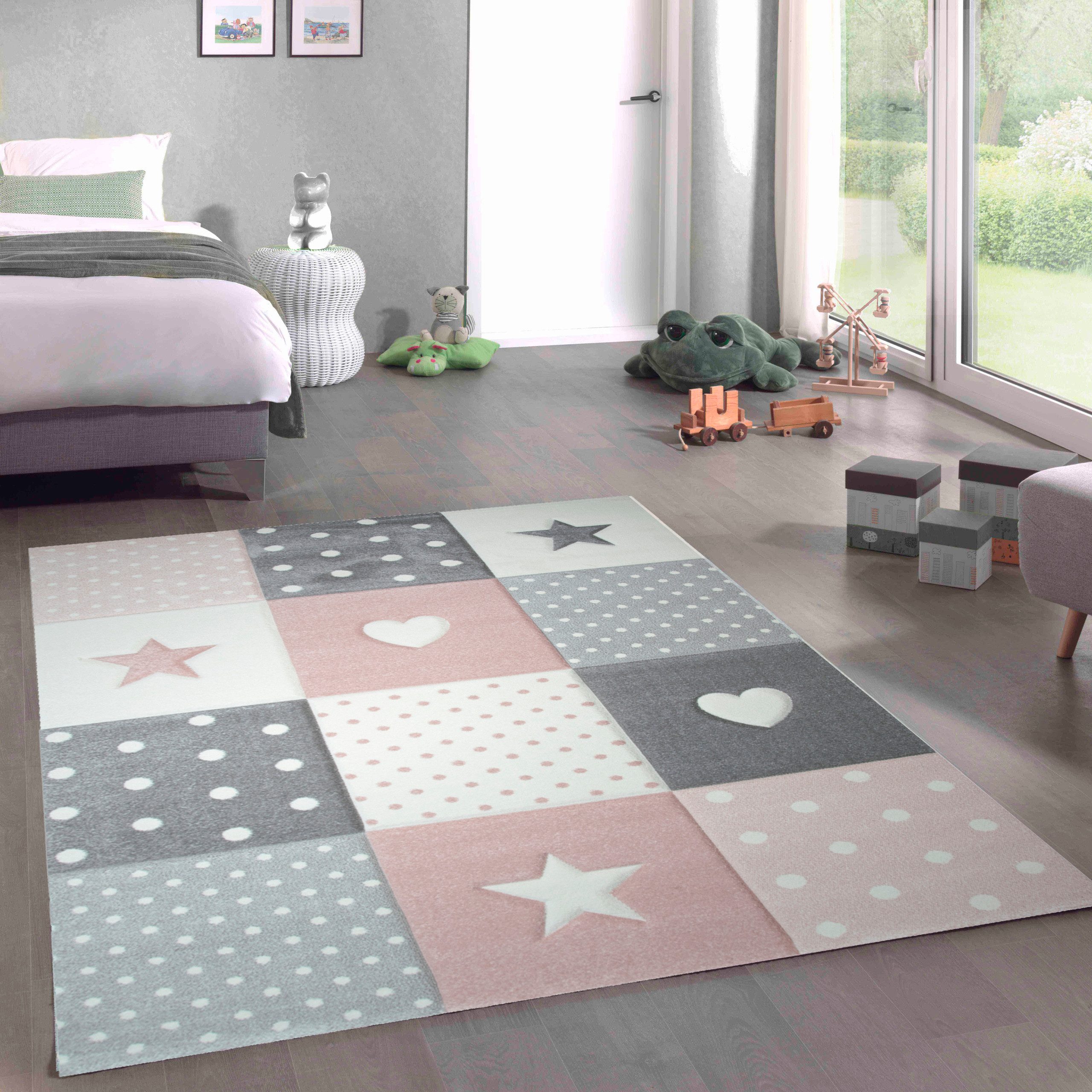 Carpetia Kinderteppich Verspieltes Motivdesign, rechteckig, Höhe: 13 mm, pflegeleicht, strapazierfähig, handgearbeiteter Konturenschnitt