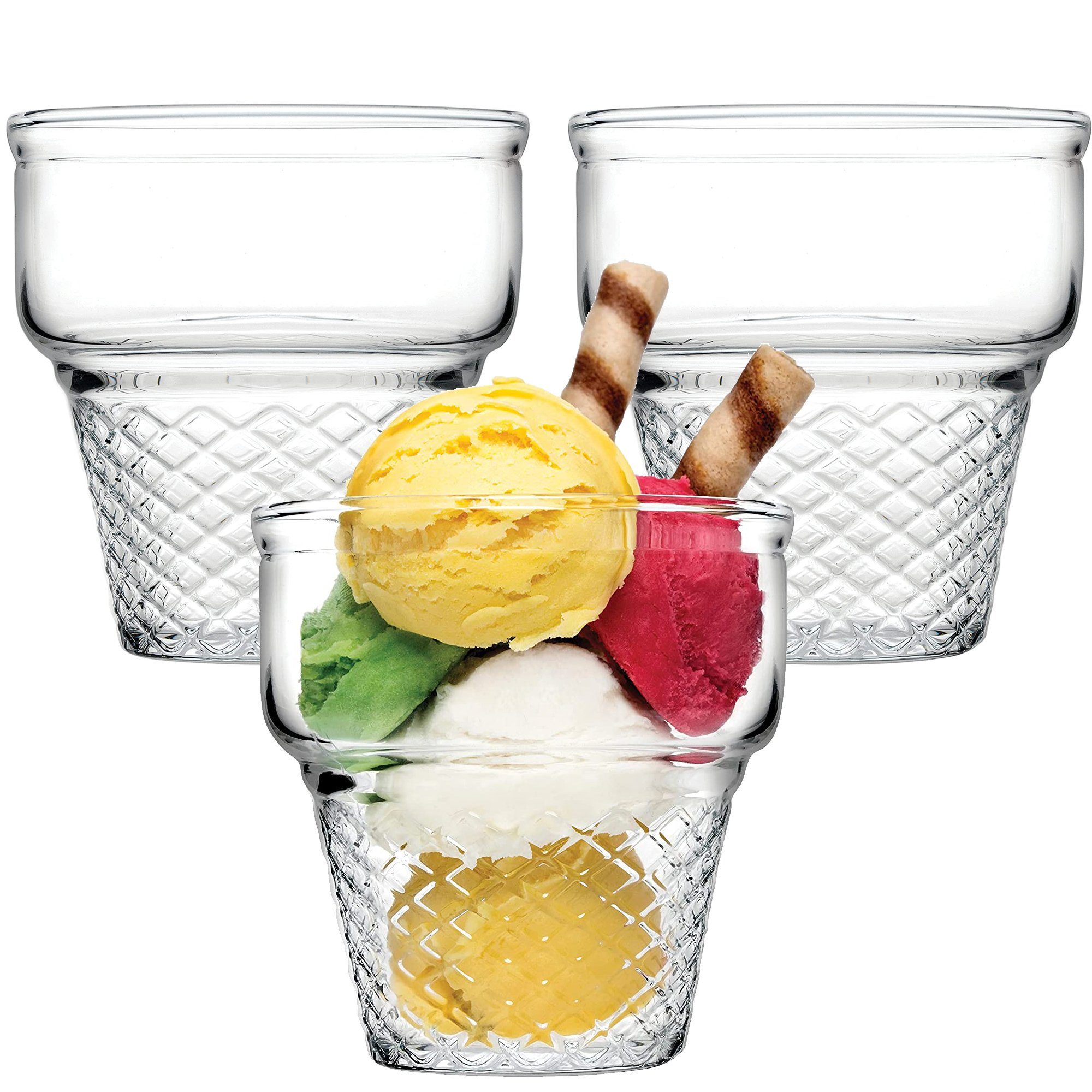 Eisschale Glas Pasabahce Eisschale Eisgläser tlg ml, 3 245 Set Eisbecher Fruchtgeleeschale