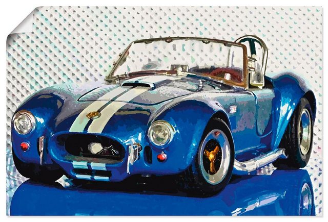 Artland Wandbild »Shelby Cobra blau«, Auto (1 Stück), in vielen Größen & Produktarten - Alubild / Outdoorbild für den Außenbereich, Leinwandbild, Poster, Wandaufkleber / Wandtattoo auch für Badezimmer geeignet-Otto