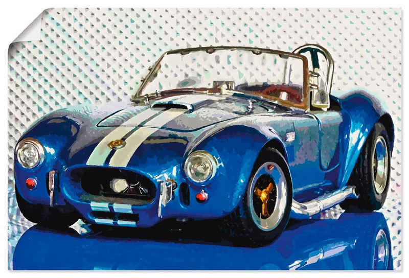 Artland Wandbild »Shelby Cobra blau«, Auto (1 St), in vielen Größen & Produktarten - Alubild / Outdoorbild für den Außenbereich, Leinwandbild, Poster, Wandaufkleber / Wandtattoo auch für Badezimmer geeignet