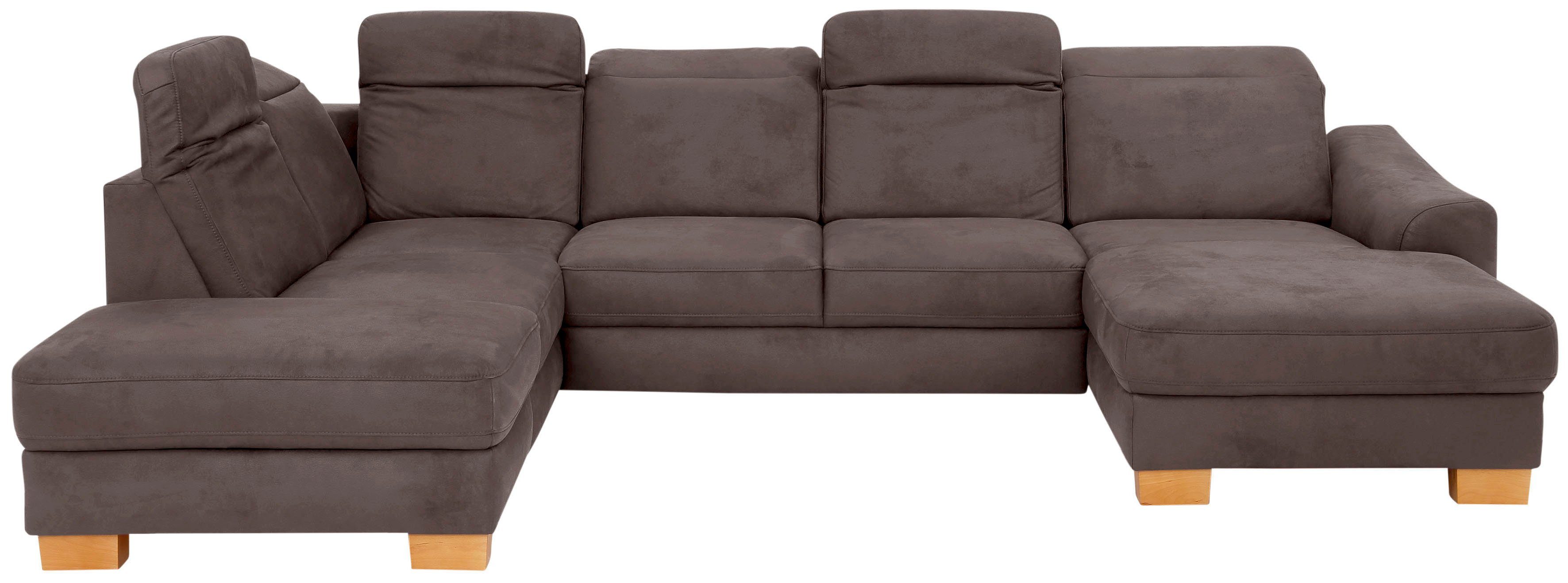 Home affaire Wohnlandschaft "Dundee U-Form" wahlweise mit Kopfteilverstellu günstig online kaufen