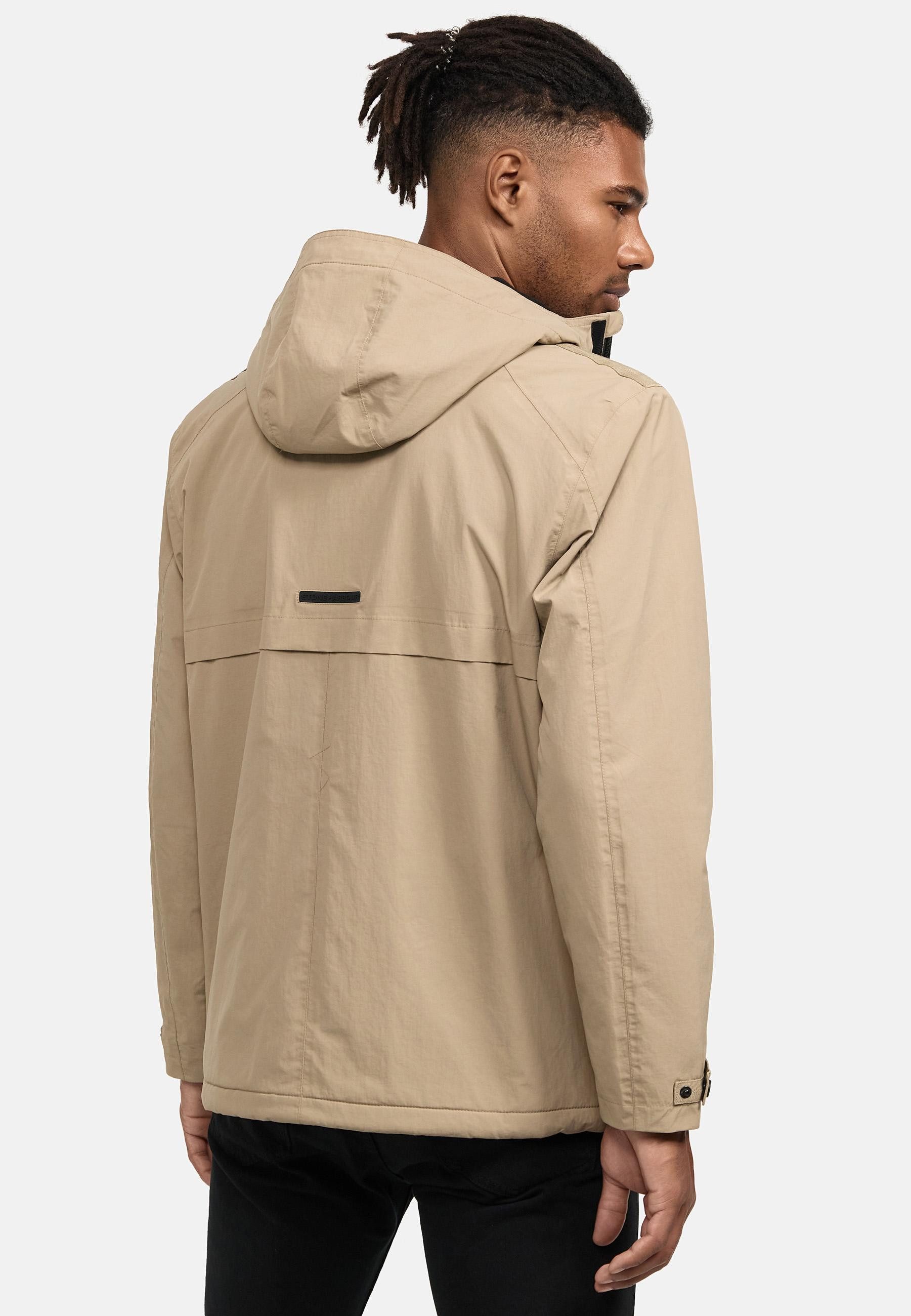 Stone Harbour Regenjacke Zanjaar Herren Übergangsjacke mit Fleece-Futter