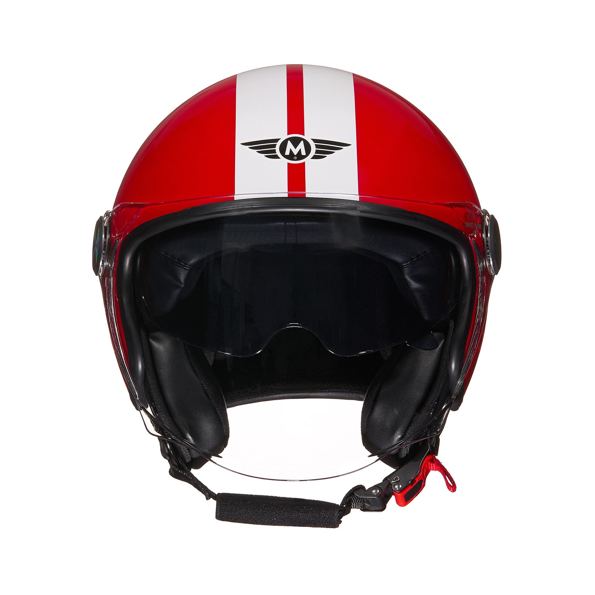 MOTO HELMETS Motorradhelm Integralhelm Motorrad Full Helm AV-63 Shiny, Für Motorrad und Roller, Schnellverschluss, Sonnenvisier, nur 1050g