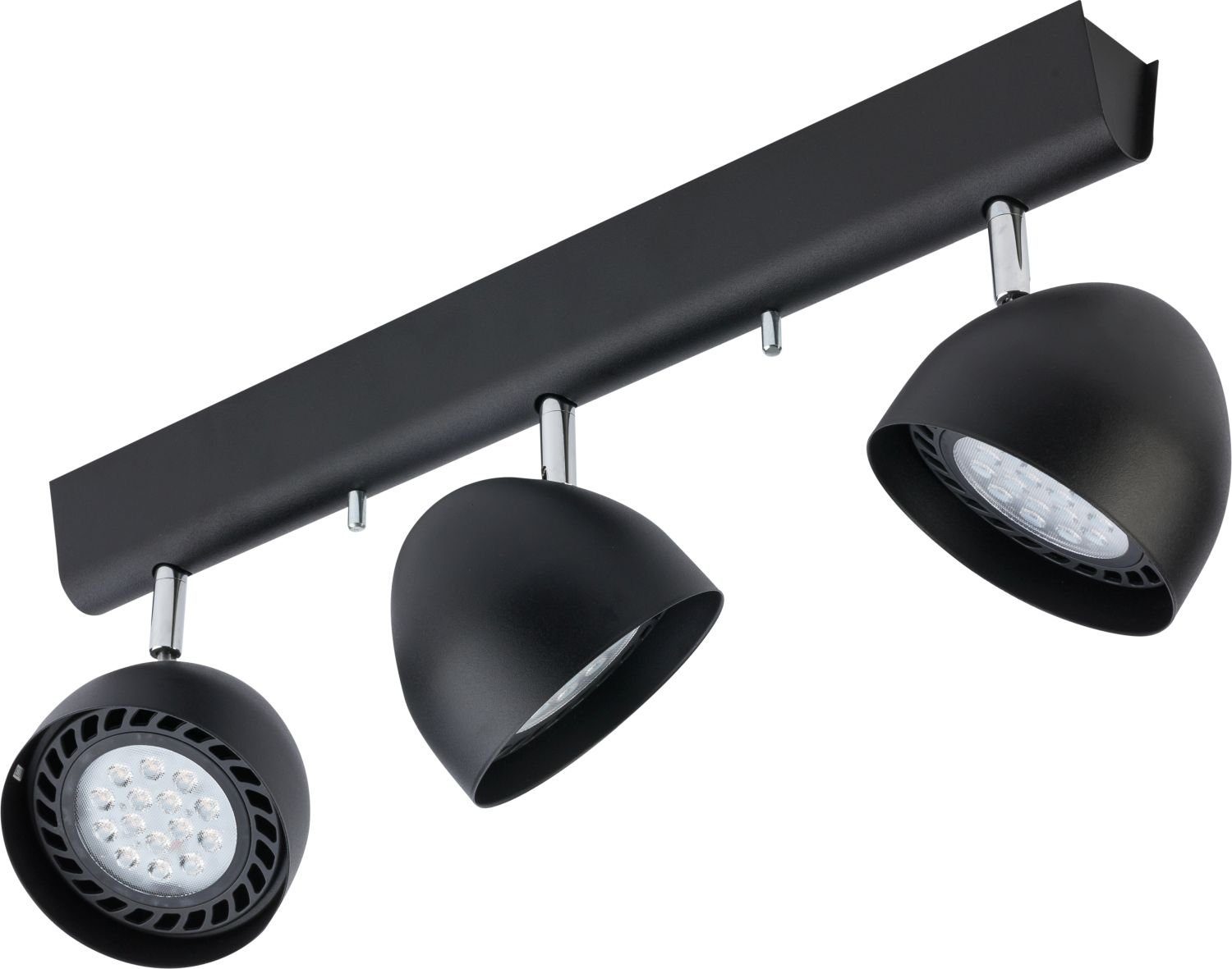 GU10 Schwarz VESPA, Deckenstrahler ohne Leuchtmittel, Spot Metall Retro flexibel Büro Licht-Erlebnisse Strahler