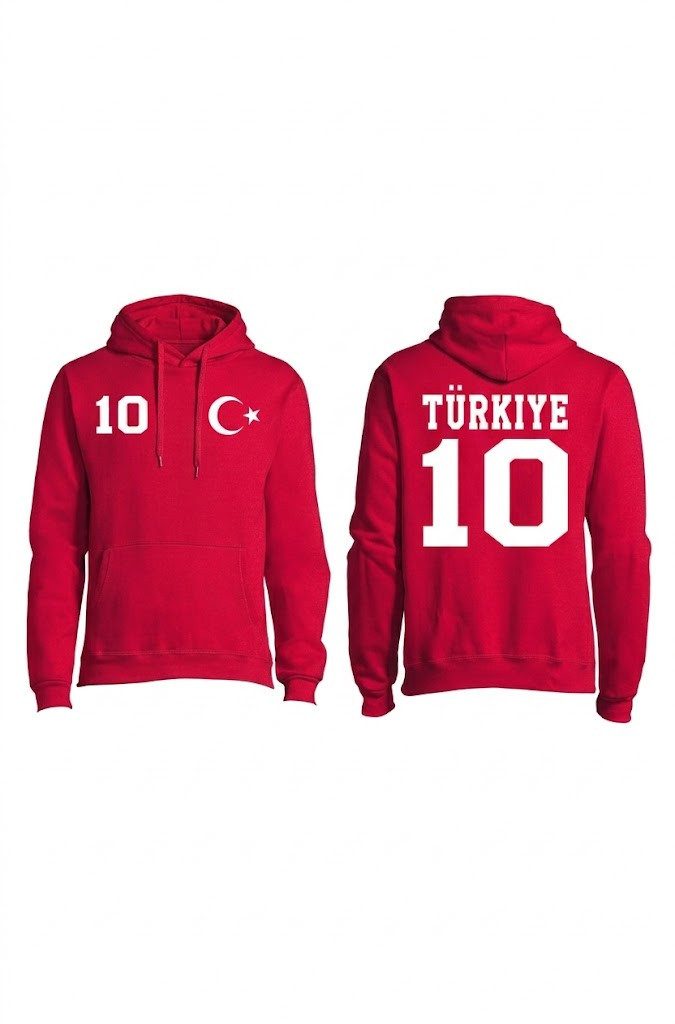 Hoodie Türkei Hoodie Herren Fußball Fan Hoodie EM WM Streetwear