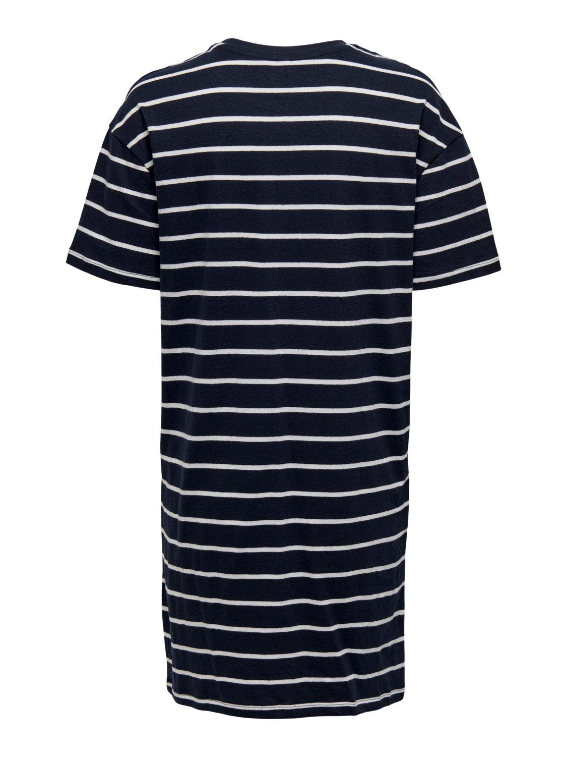 Lockeres YONG 1-tlg) Dunkelblau JDYLUCIA T-Shirt 4184 de in JACQUELINE (lang, Kleid Mini Shirtkleid