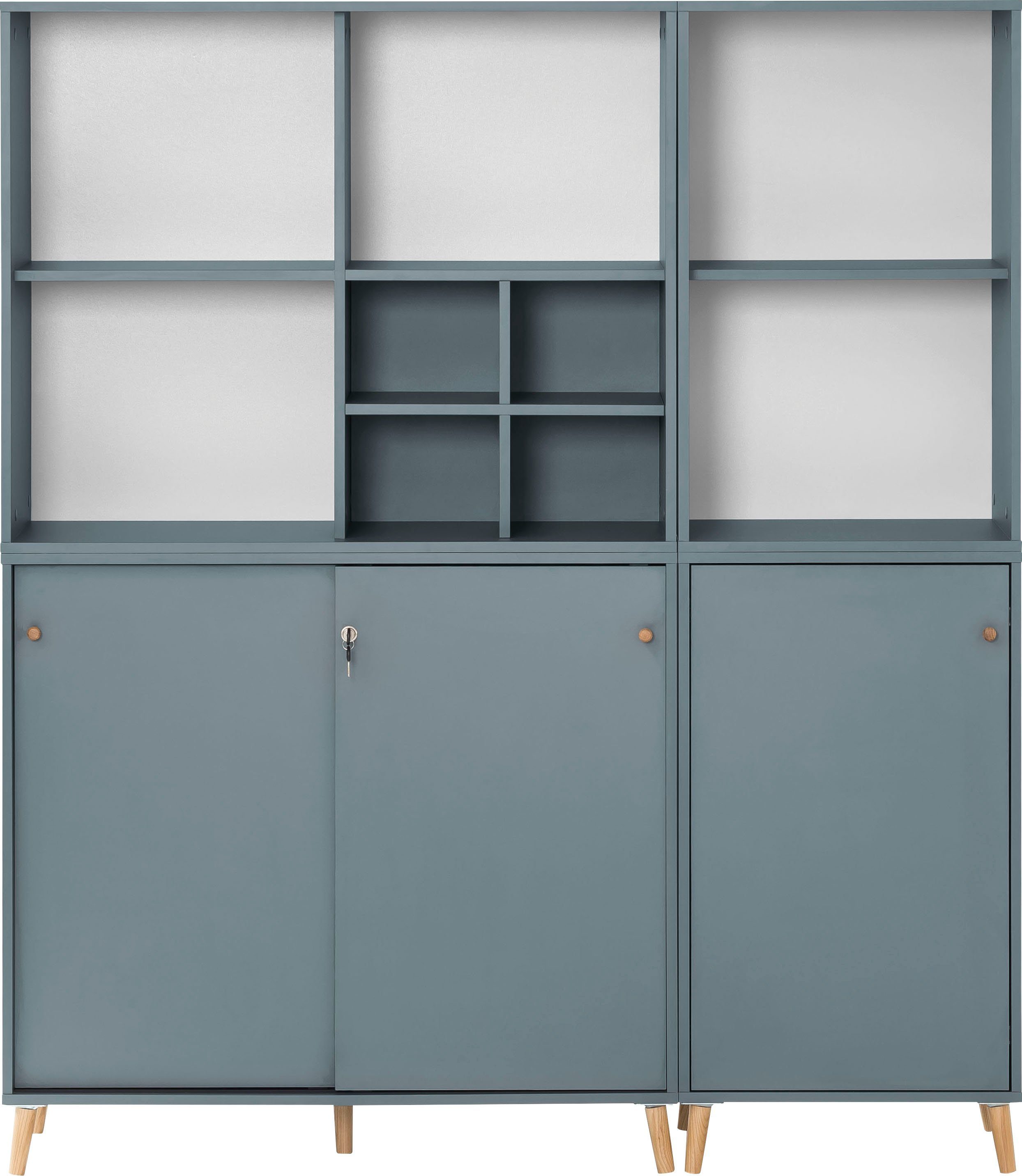Schildmeyer Büromöbel-Set Serie 500, Büromöbel-Set-5-tlg., Made in Germany, Solide Verarbeitung - Dieses Produkt ist in Deutschland gefertigt