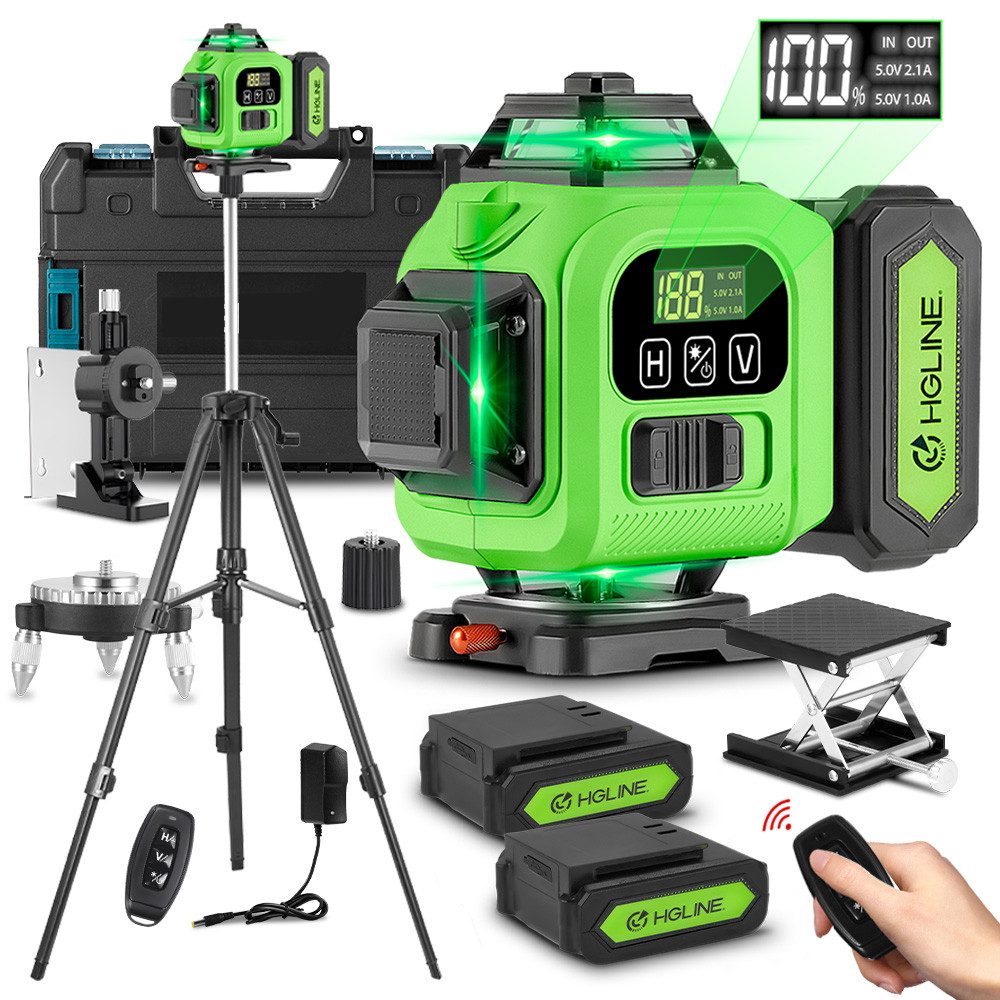 ONEVAN Laserwasserwaage Selbstnivellierende Laser Wasserwaage 4x360° günstig online kaufen