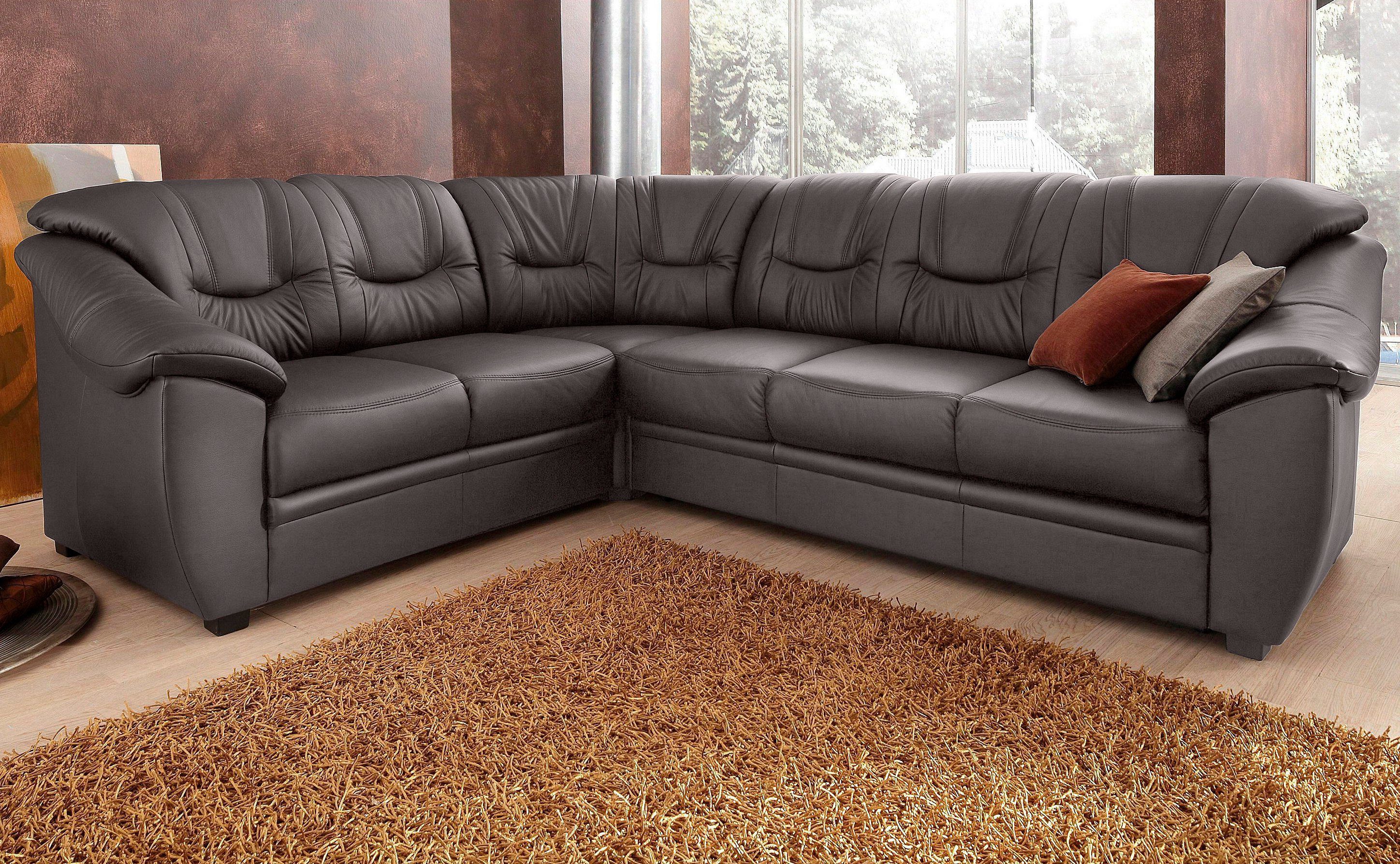 sit&more Ecksofa "Savona L-Form, B: 262 cm" optional Bettfunktion, Federker günstig online kaufen