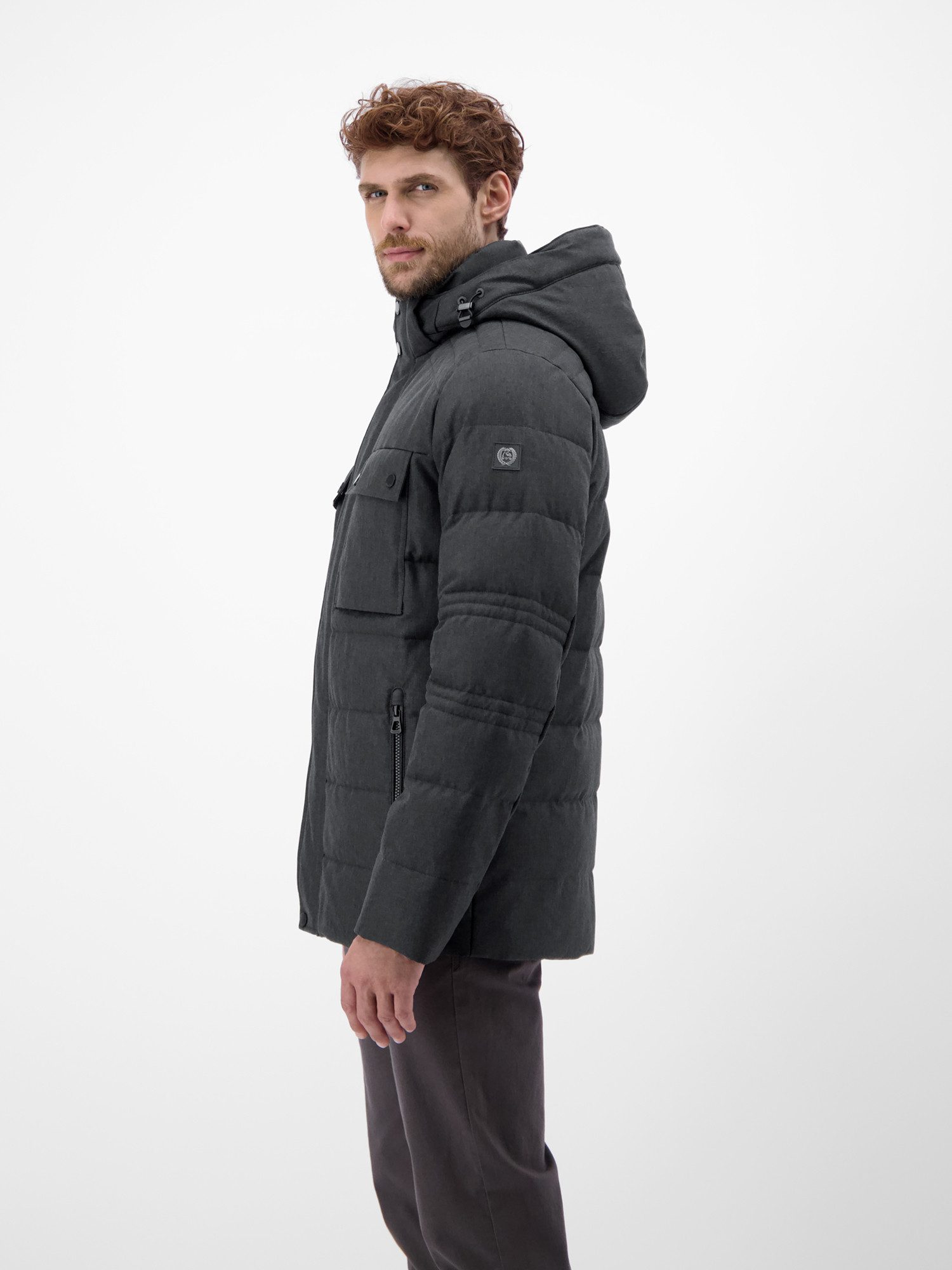 LERROS Outdoorjacke Herren Fieldjacket in Woll-Optik