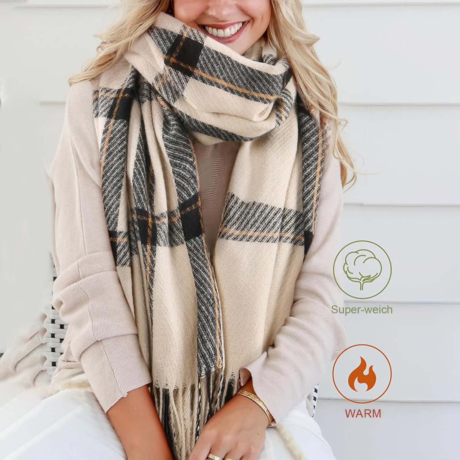 REDOM Modeschal Damen Schal Winterschal eleganter Umschlagtuch Schal, (kann günstig online kaufen