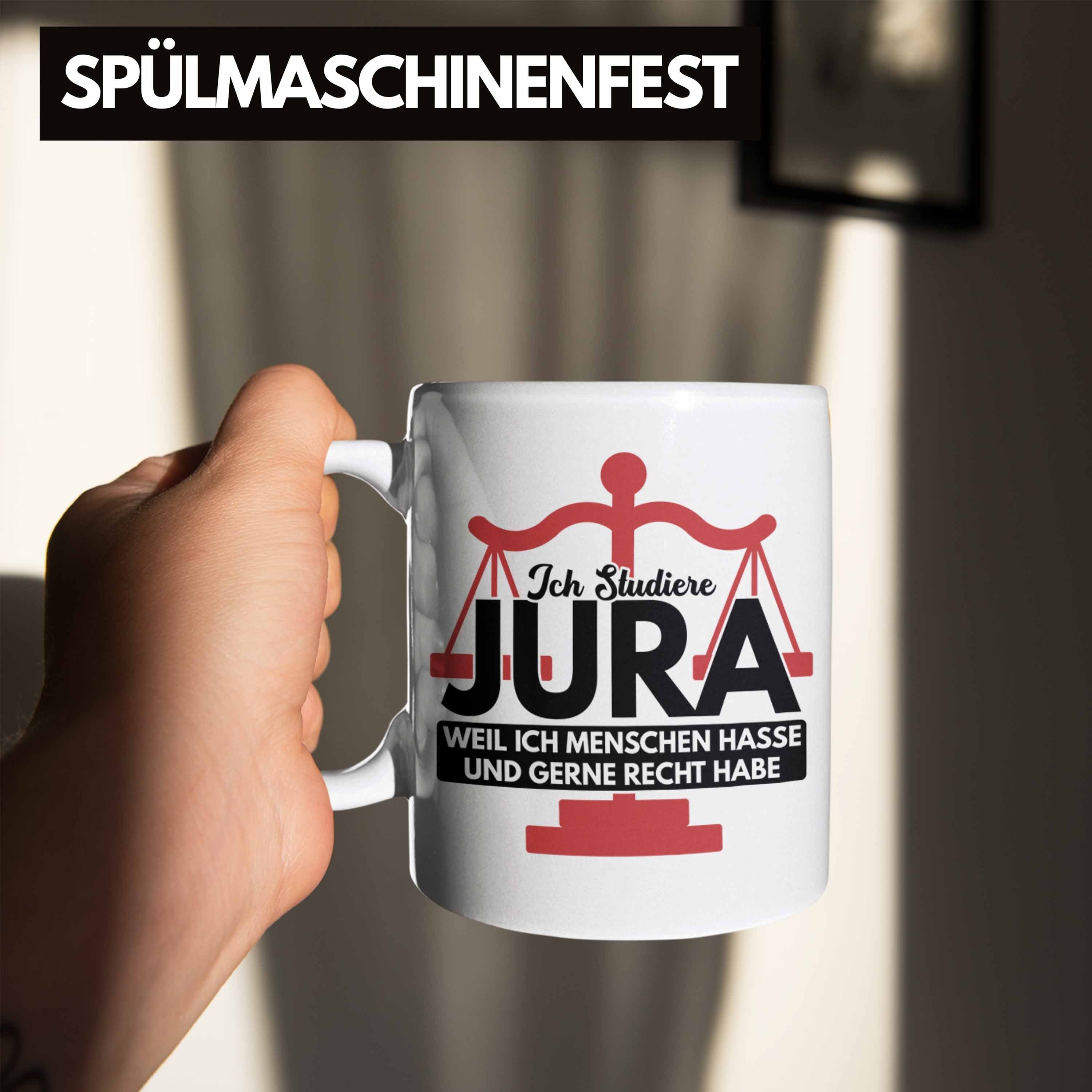 Trendation Tasse Jura Jur Jurist Trendation Tasse Geschenkidee Weiss - Spruch Geschenk Anwalt