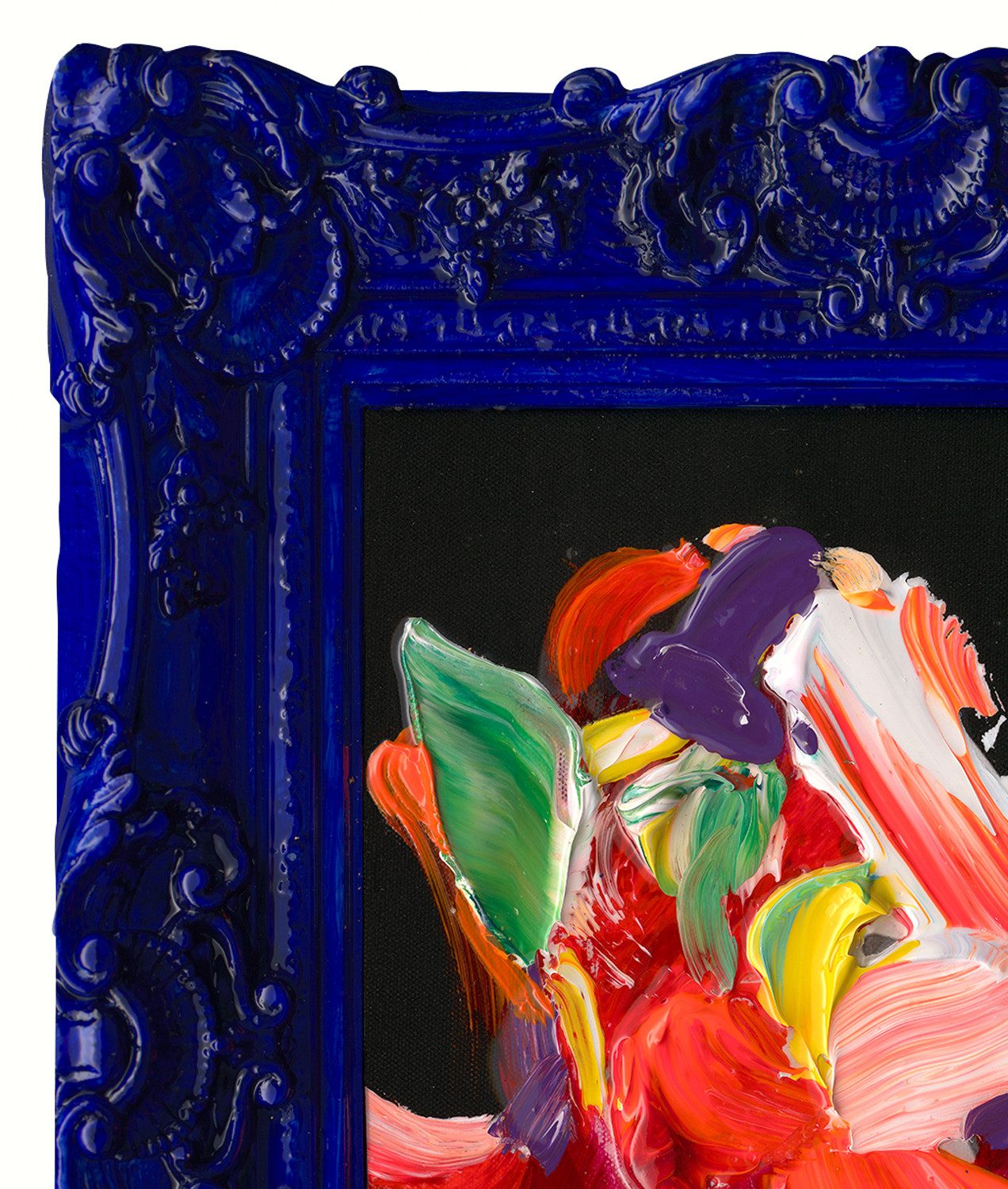 ArtUniverse Gemälde Leinwandbild Barock en vogue bunt 43 x 38 cm, Abstrakt