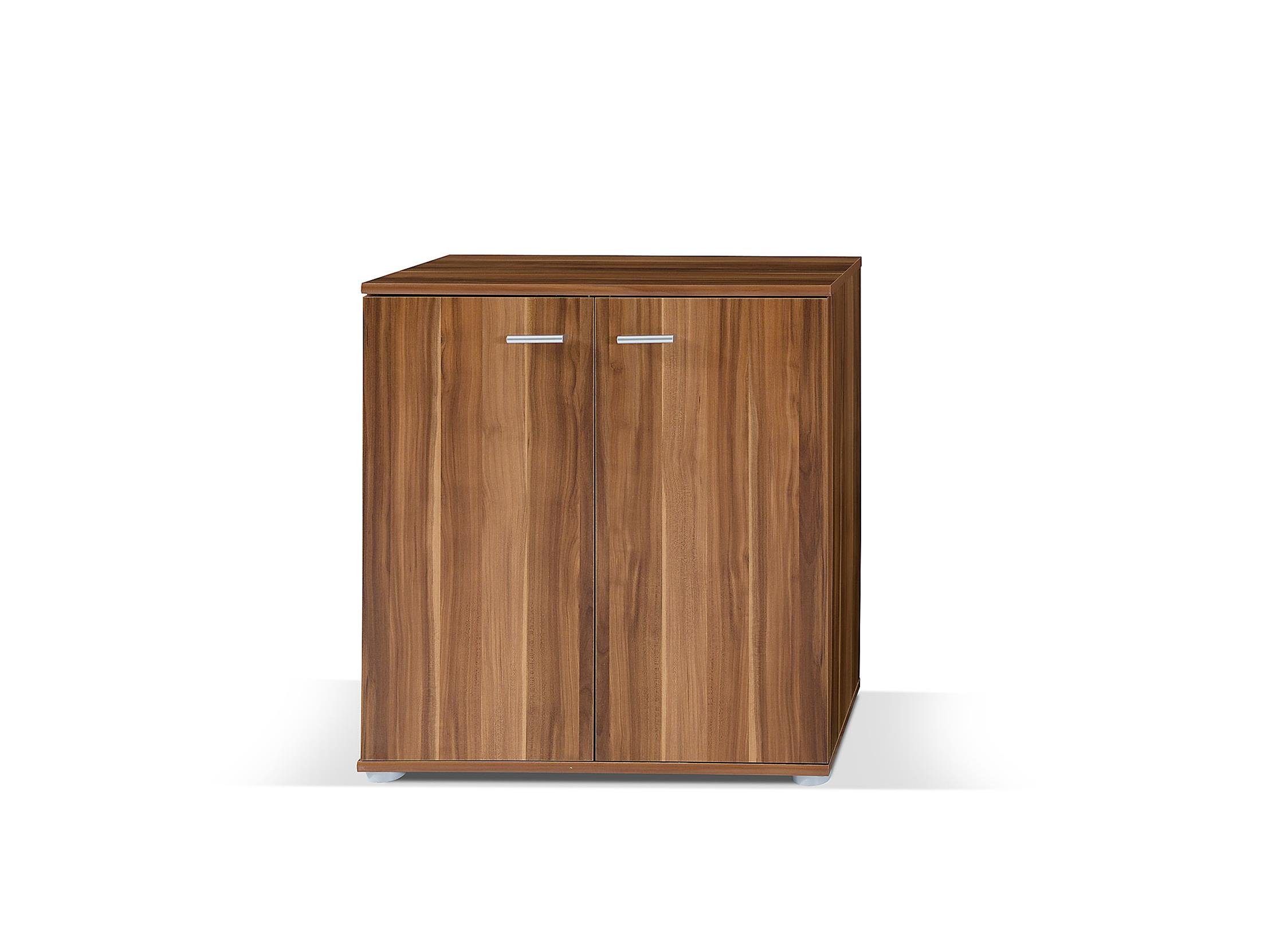 Furnix Kommode Sideboard fürs Wohnzimmer mit 2 Türen modern Midos 3 Pflaumenbaum