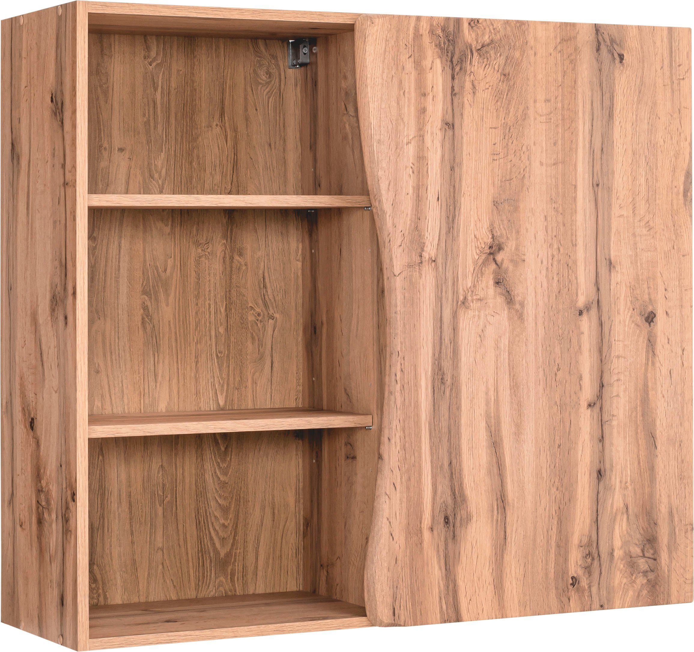 HELD MÖBEL Hängeschrank Bruneck cm | breit, Stauraum, weiß/wotaneiche für hochwertige wotaneiche 100 MDF-Fronten viel >>Bruneck<<