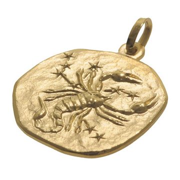 trendor Sternzeichenanhänger Sternzeichen- Skorpion 333 Gold 20 mm