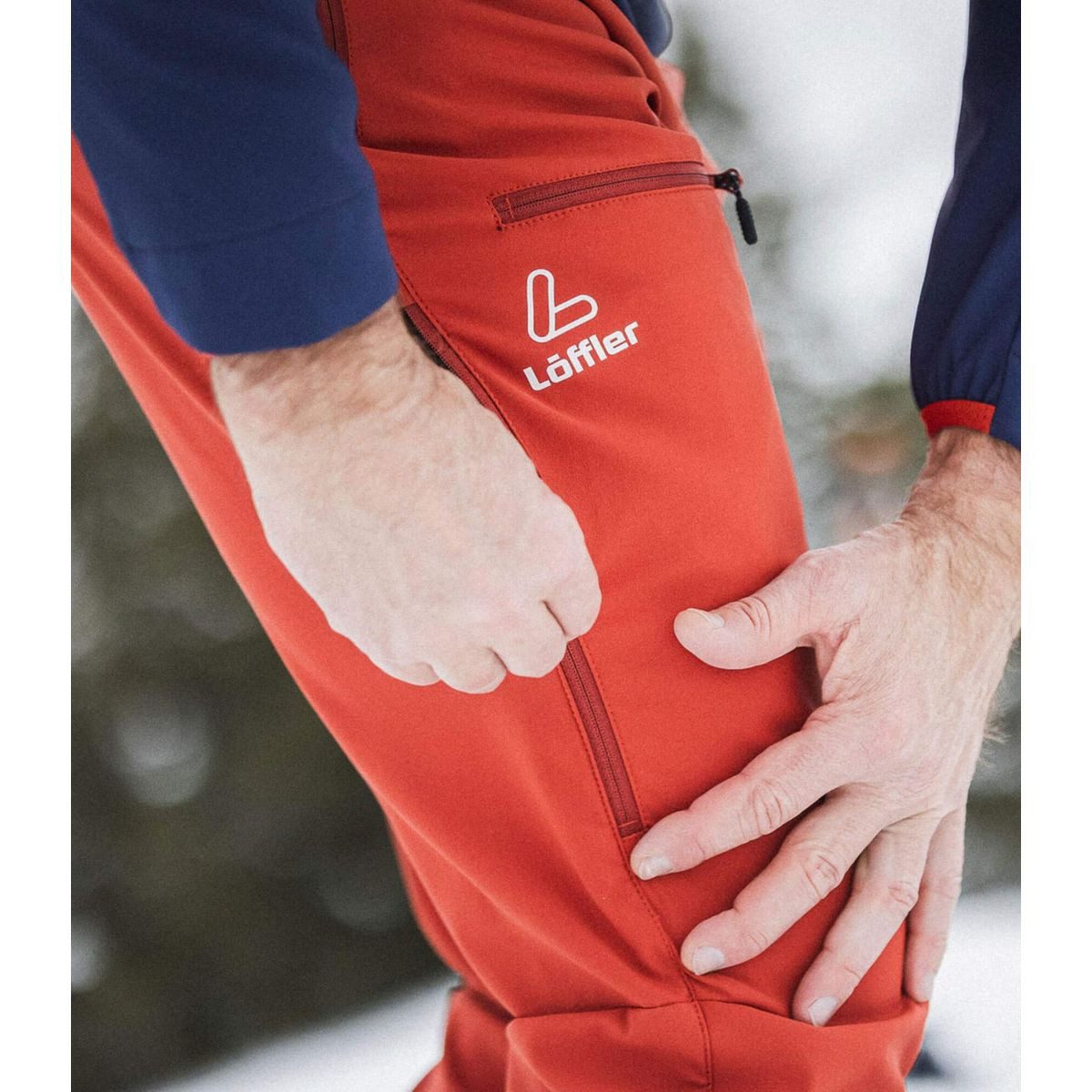 Löffler Skihose Men Touring Pants Alaska ASW Perfekte Skitouren-Hose mit winddichtem, wasserabweisendem Material