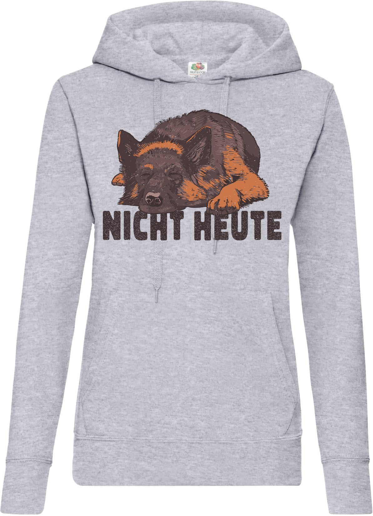 Kapuzenpullover Hund Nicht Heute Damen Hoodie