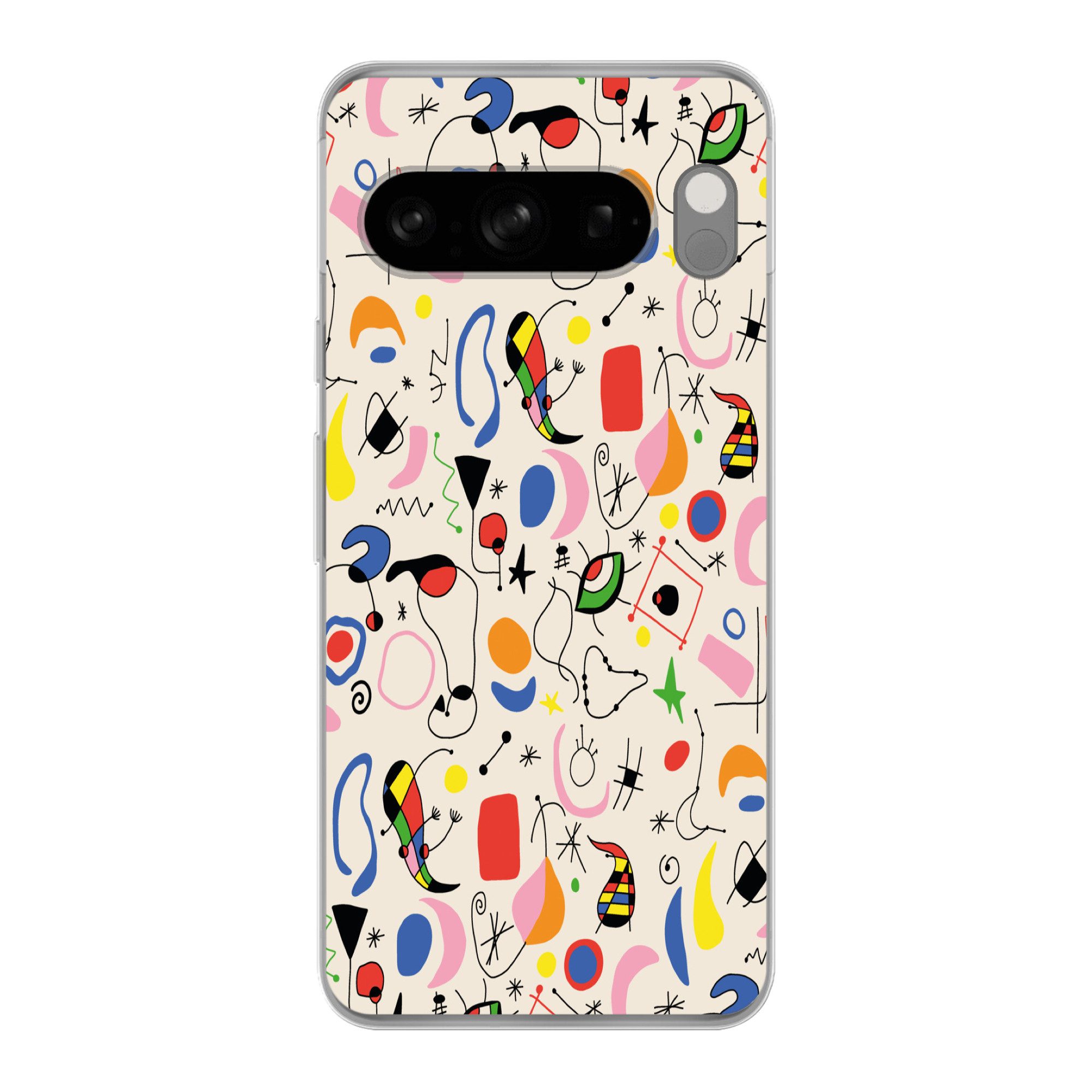 MuchoWow Handyhülle für Google Pixel 8 Pro Muster - Abstrakt - Kunst, Phone Case, Silikon, Schutzhülle Dünn