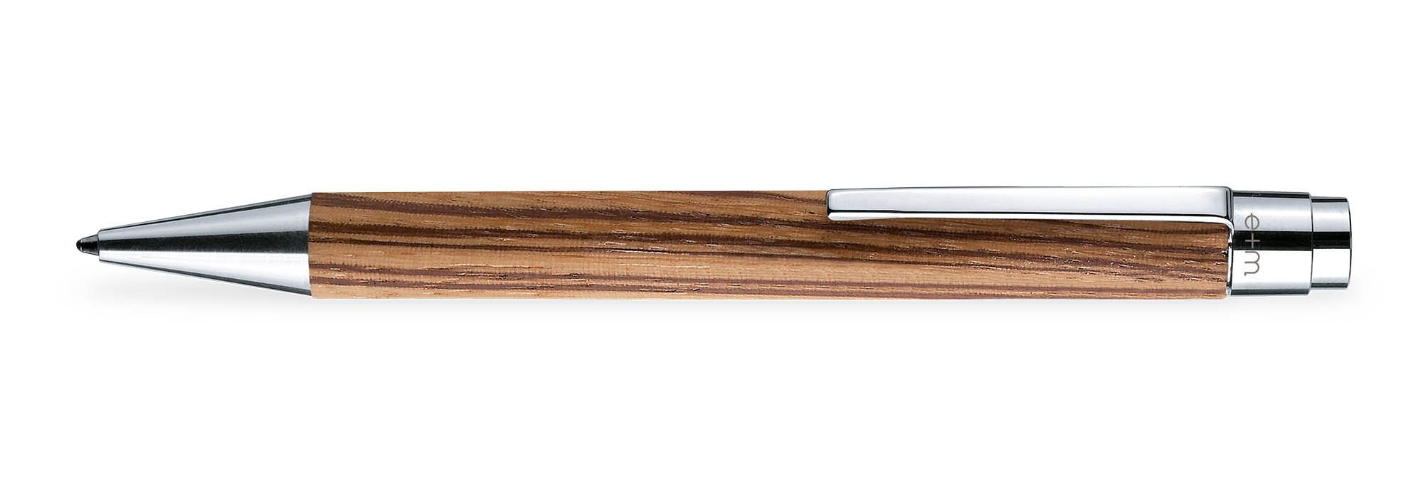e+m Kugelschreiber VIVO Holz Kugelschreiber, Edler Druckkugelschreiber aus Holz – Persönlich & einzigartig