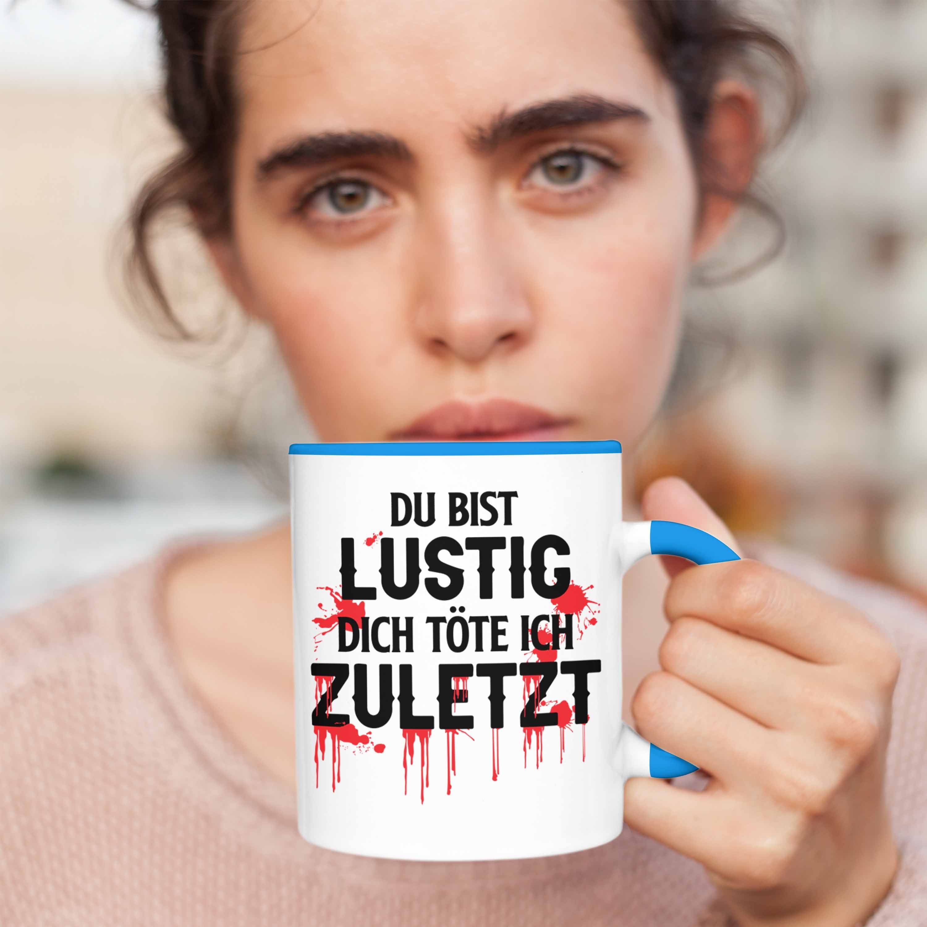 Erwachsenen Bist Trendation Lustiger Kollegin Geschenkidee Spruch Humor Geschenk Lustig Blau - Trendation Du Tasse Tasse Bester Kollege