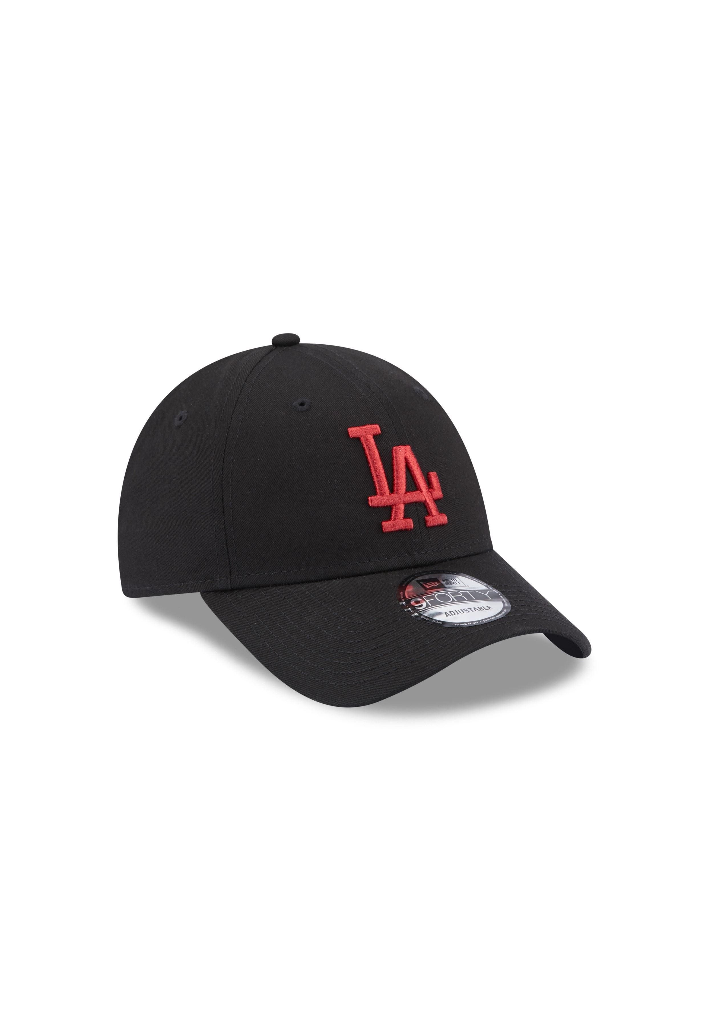New Era Baseball Cap Los Angeles Dodgers MLB League Essential Black 9Forty Adjustable Cap N (1-St)