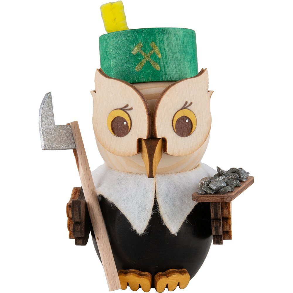 Kuhnert Dekofigur Mini-Eule Bergmann (7cm) von Drechslerei Kuhnert