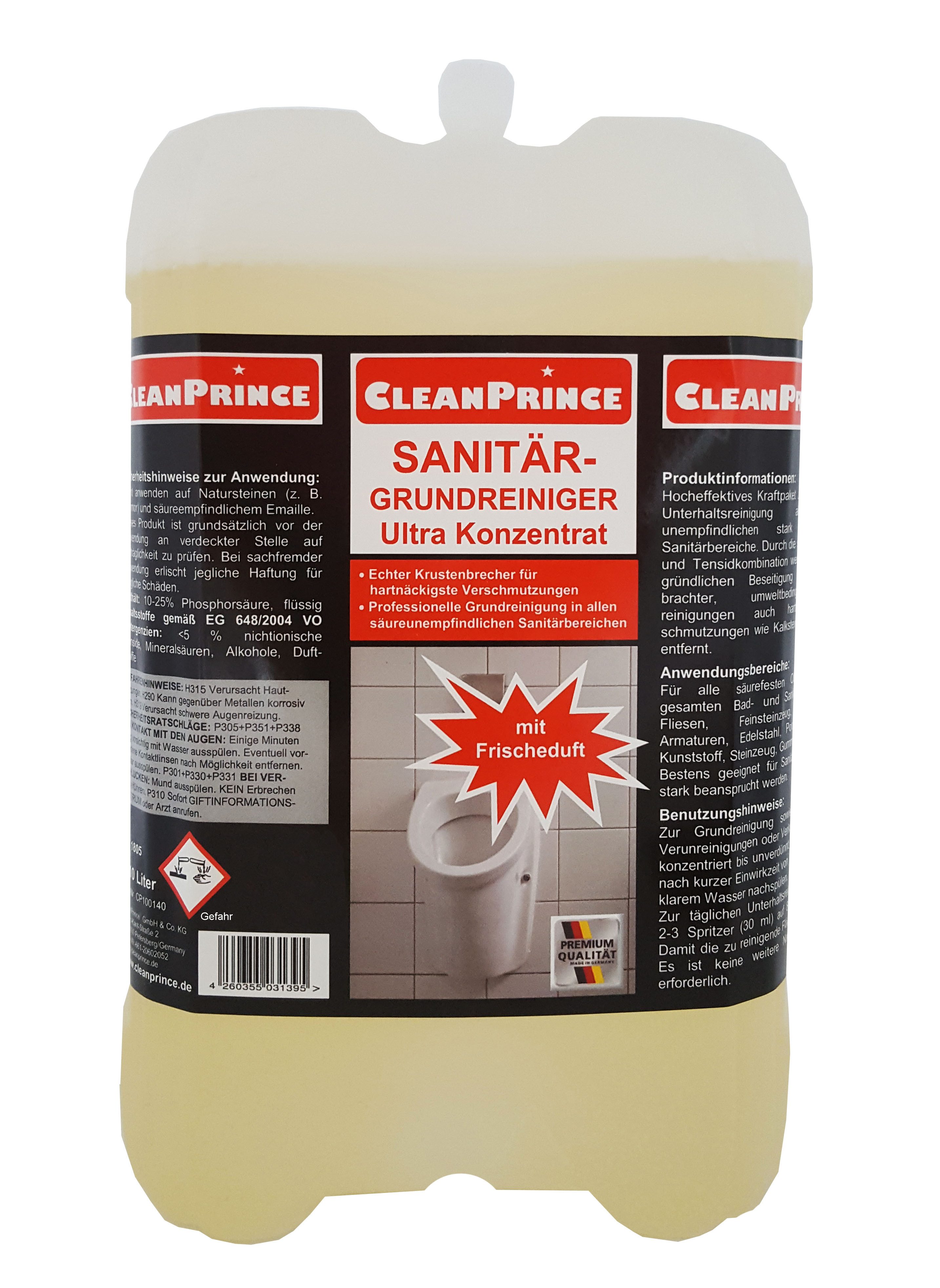 CP100140 Sanitär-Grundreiniger Ultra Konzentrat 10 Liter Sanitärreiniger