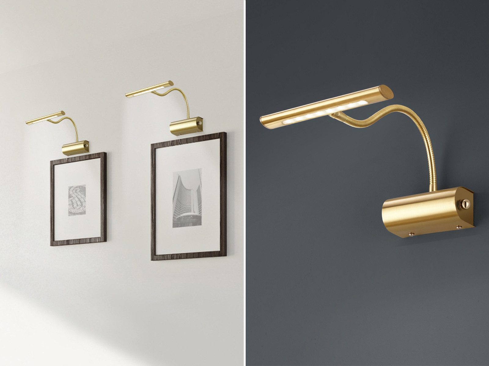 TRIO Leuchten LED Bilderleuchte, Dimmfunktion, LED fest integriert, Über Dr günstig online kaufen