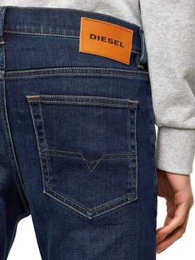 Diesel Slim-fit-Jeans Dunkelblaue Low Waist Stretch Hose - D-Luster 009ML - Länge:30