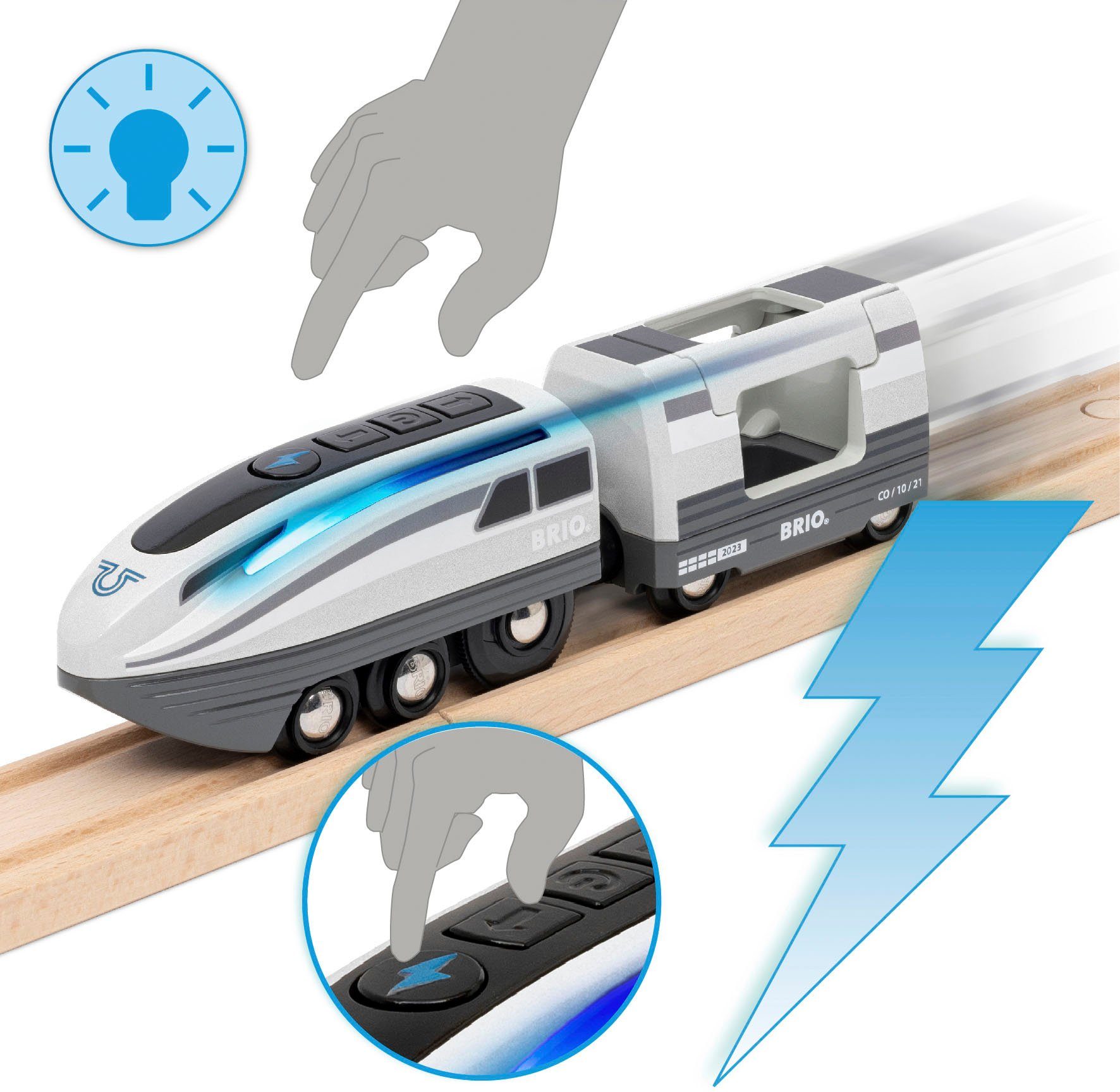 BRIO® Spielzeug-Eisenbahn Turbo-Zug, mit Licht günstig online kaufen