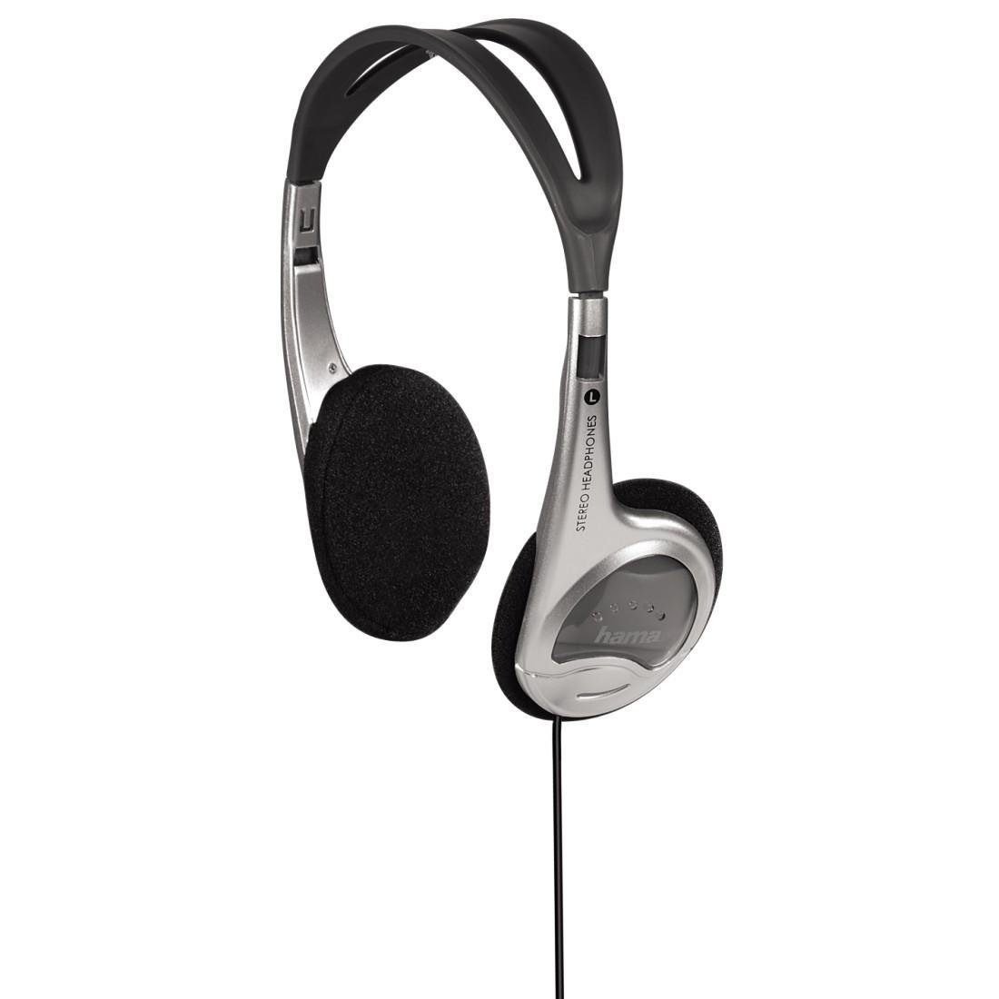 Hama On-Ear Stereo Headset MP3-Player, (Super Signalübertragung Vergoldeter 3,5-mm-Klinkenstecker Power), Stecker Anschluss eine Bass für On-Ear-Kopfhörer sichere für