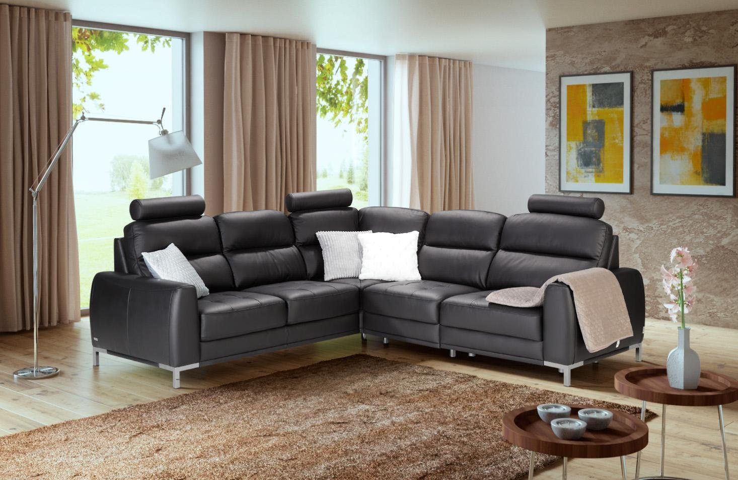JVmoebel Ecksofa Verstellbares Ecksofa Couch Polster Multifunktions Relax Couch, Made in Europe