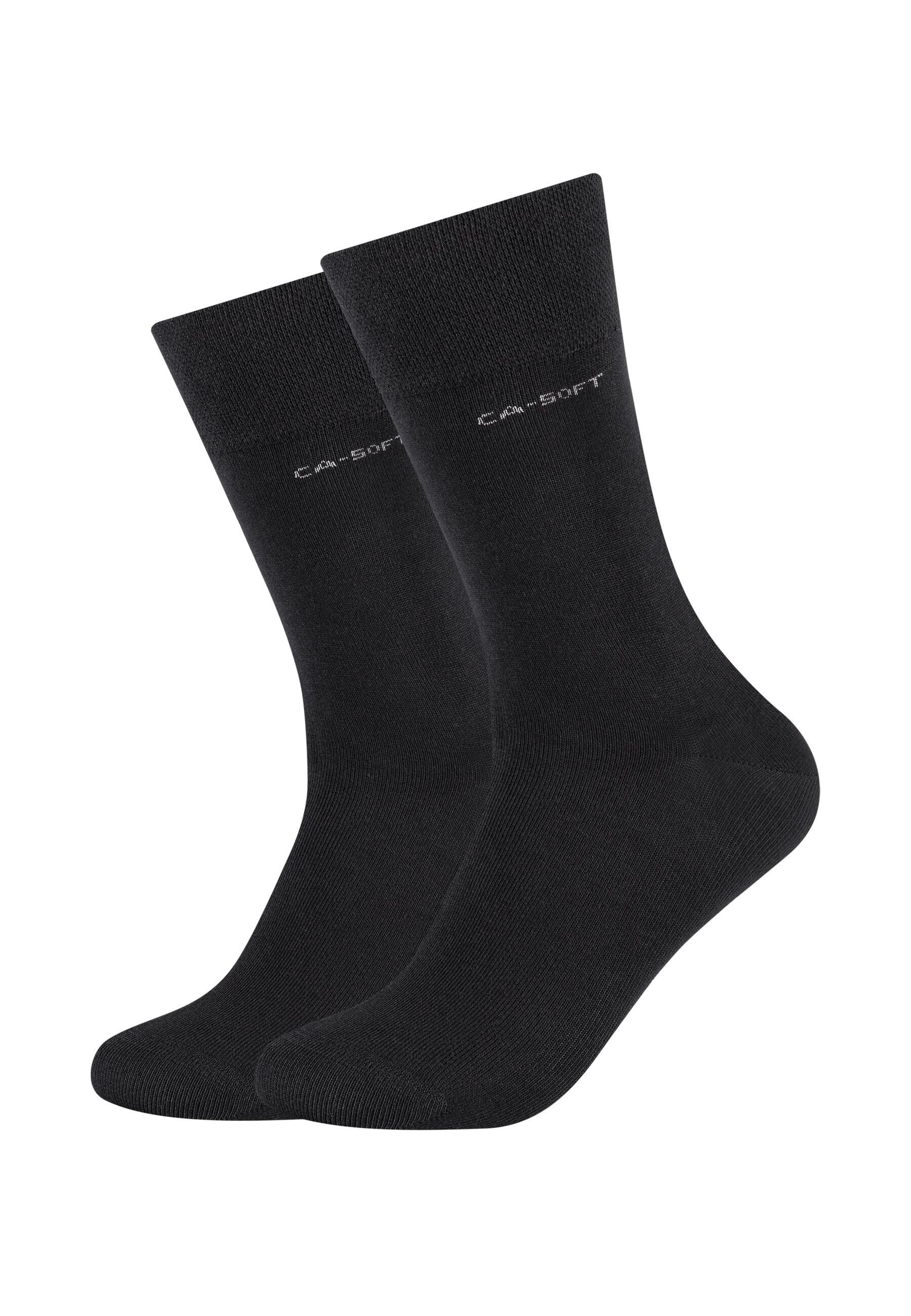 Camano Socken ca-soft 3in1 Tencel Wolle Bambus 2er Pack 2er Pack 3in1: Drei Funktionsfasern in einer Socke